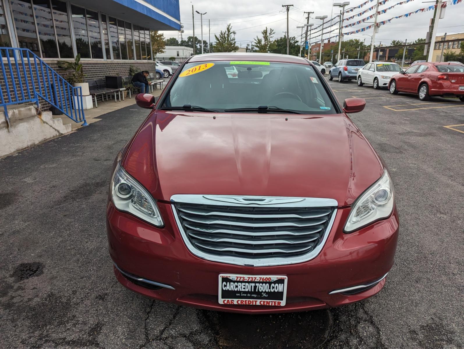 2013 RED Chrysler 200 Touring (1C3CCBBBXDN) with an 2.4L L4 DOHC 16V engine, 6-Speed Automatic transmission, located at 7600 S Western Ave., Chicago, IL, 60620, (773) 918-3980, 0.000000, 0.000000 - Unable to interpret response, please check raw response - Photo #2
