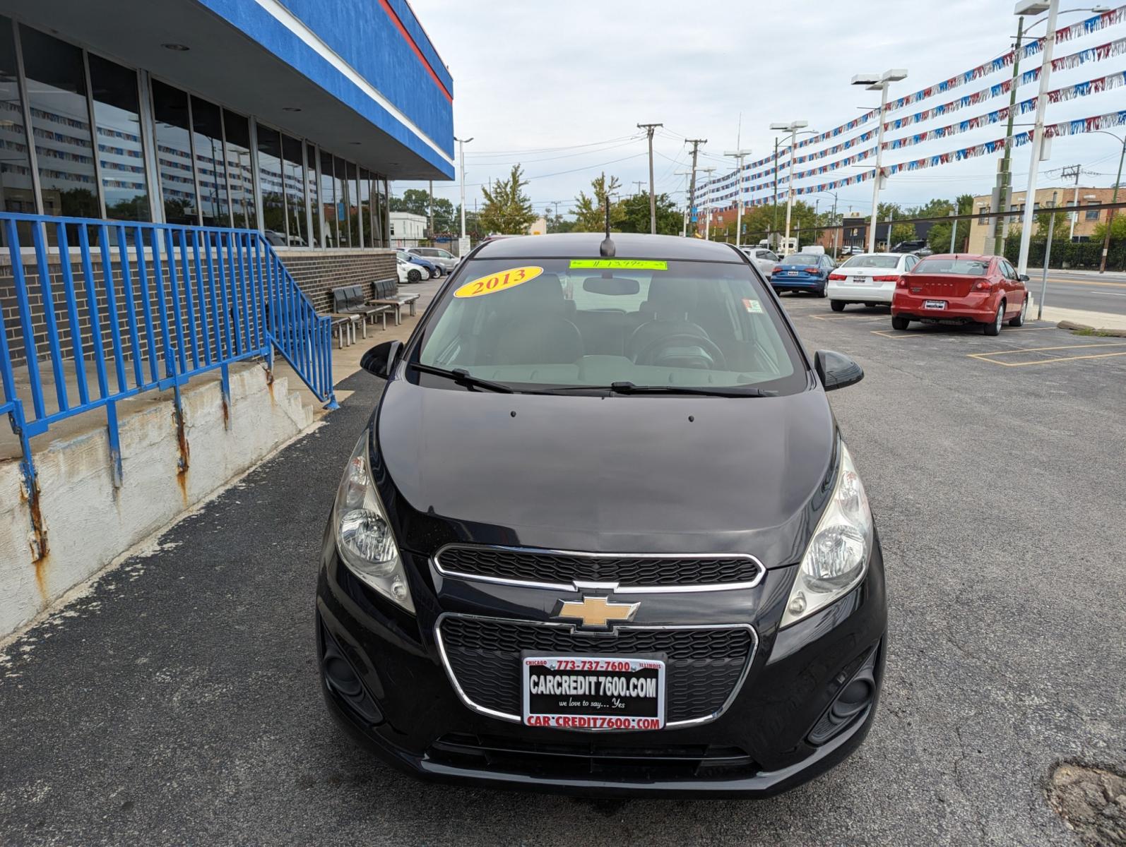 2013 BLACK Chevrolet Spark 1LT Auto (KL8CD6S96DC) with an 1.2L L4 16V DOHC engine, 4-Speed Automatic transmission, located at 7600 S Western Ave., Chicago, IL, 60620, (773) 918-3980, 0.000000, 0.000000 - Photo #2