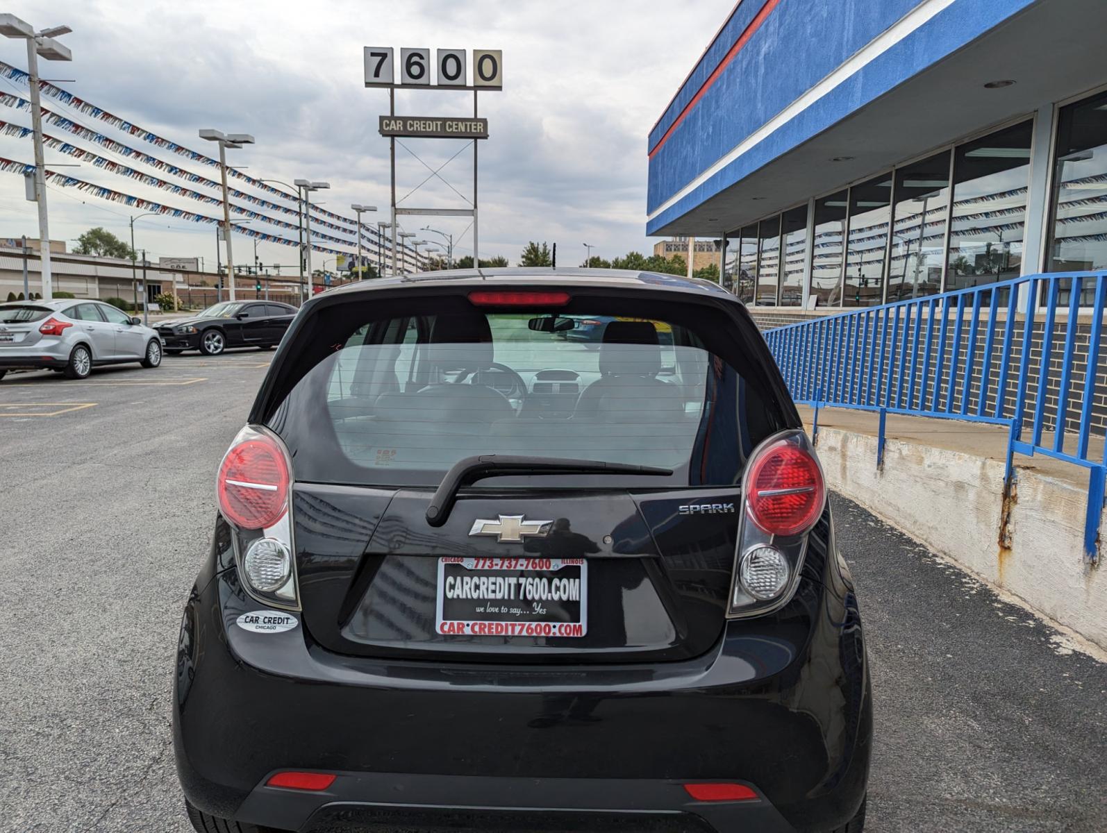 2013 BLACK Chevrolet Spark 1LT Auto (KL8CD6S96DC) with an 1.2L L4 16V DOHC engine, 4-Speed Automatic transmission, located at 7600 S Western Ave., Chicago, IL, 60620, (773) 918-3980, 0.000000, 0.000000 - Photo #3
