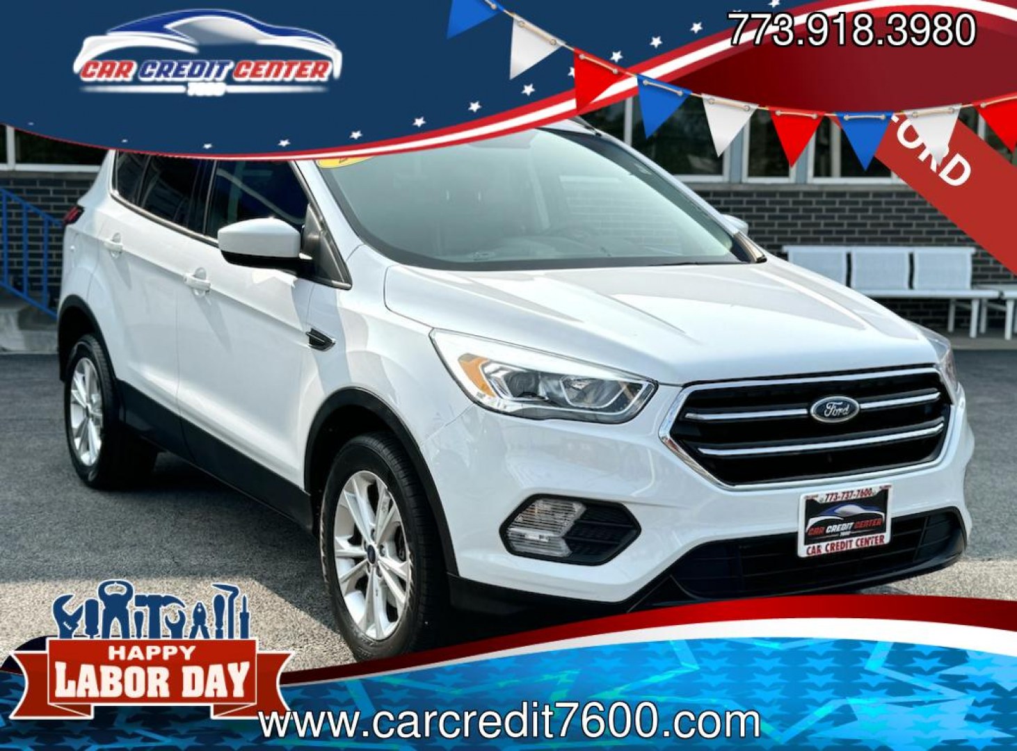2019 WHITE Ford Escape SEL 4WD (1FMCU9HD2KU) with an 1.5L L4 DOHC 16V engine, 6A transmission, located at 7600 S Western Ave., Chicago, IL, 60620, (773) 918-3980, 0.000000, 0.000000- Photo#0