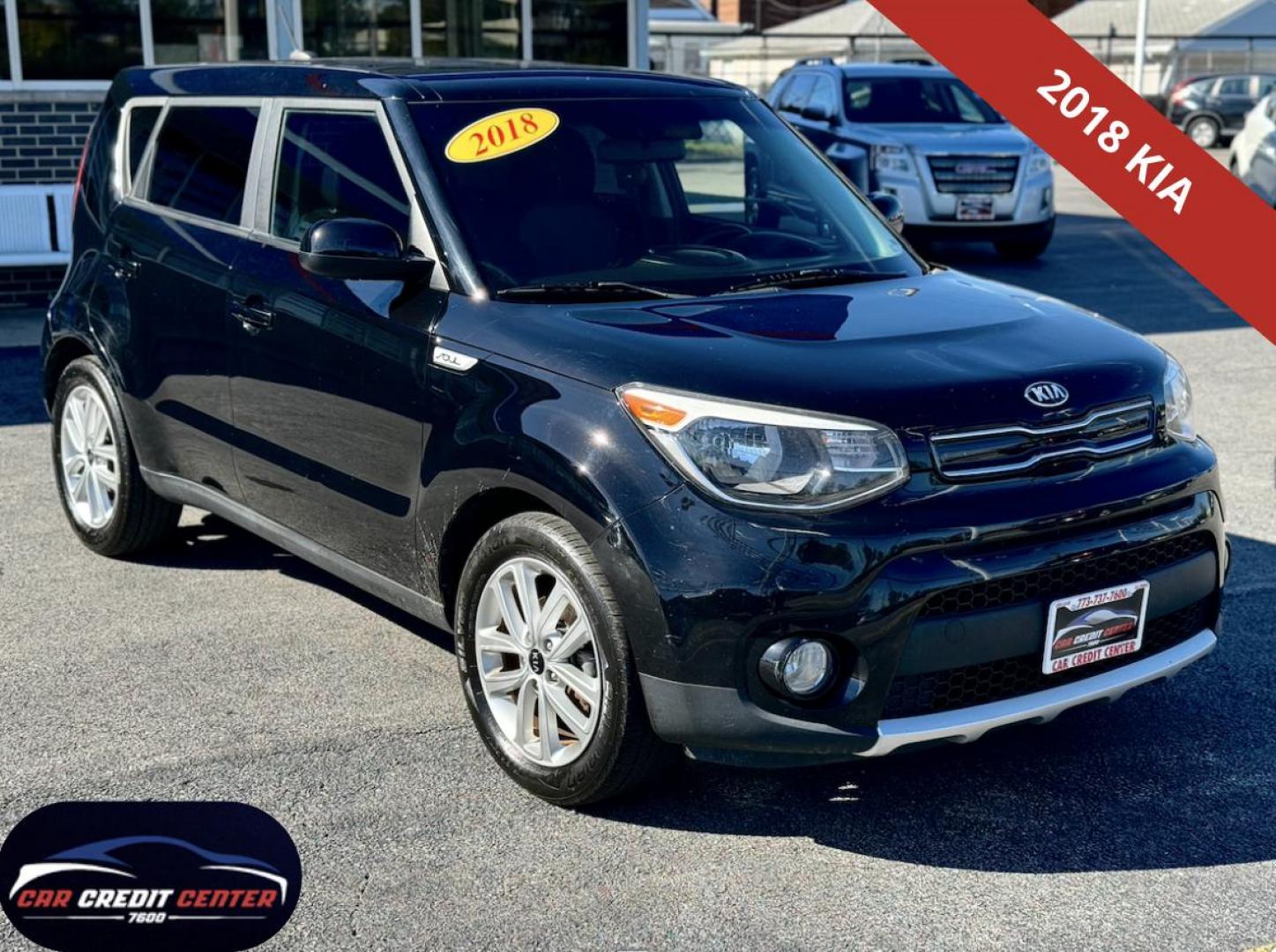 2018 BLACK Kia Soul + (KNDJP3A53J7) with an 2.0L L4 DOHC 16V engine, 6A transmission, located at 7600 S Western Ave., Chicago, IL, 60620, (773) 918-3980, 0.000000, 0.000000 - Photo#0