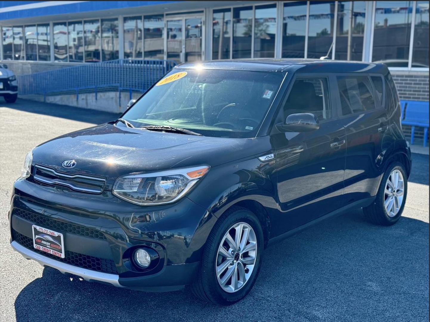 2018 BLACK Kia Soul + (KNDJP3A53J7) with an 2.0L L4 DOHC 16V engine, 6A transmission, located at 7600 S Western Ave., Chicago, IL, 60620, (773) 918-3980, 0.000000, 0.000000 - Photo#2