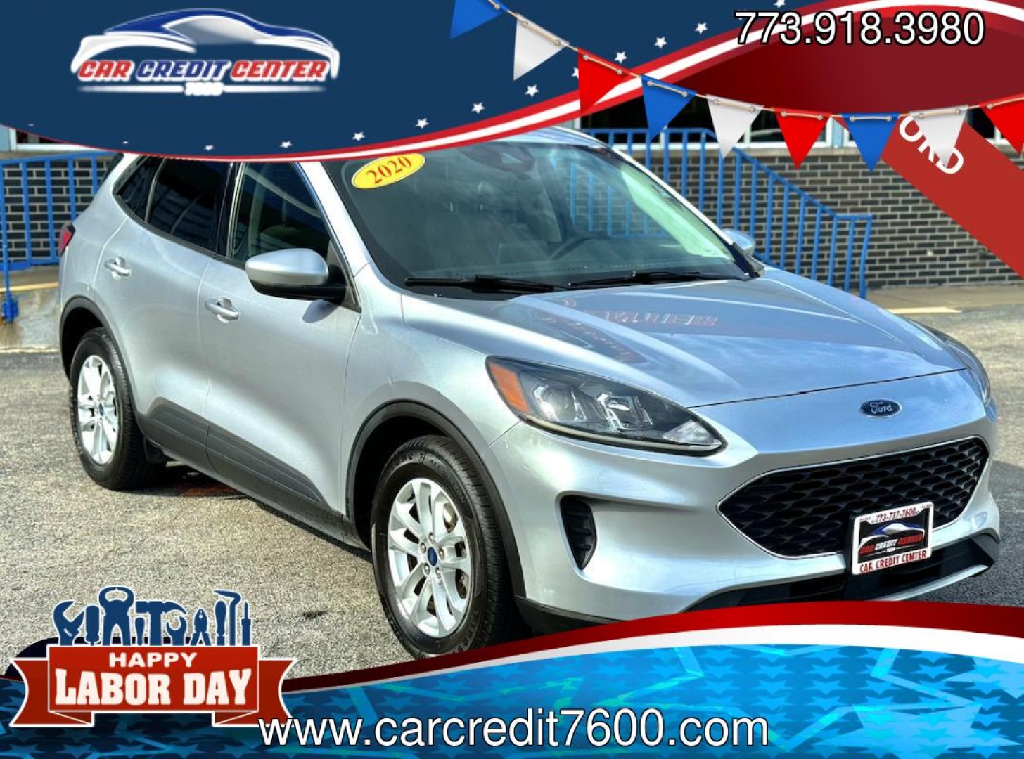 2020 GRAY Ford Escape SE (1FMCU0G63LU) with an 1.5L L3 engine, 6A transmission, located at 7600 S Western Ave., Chicago, IL, 60620, (773) 918-3980, 0.000000, 0.000000- Photo#0