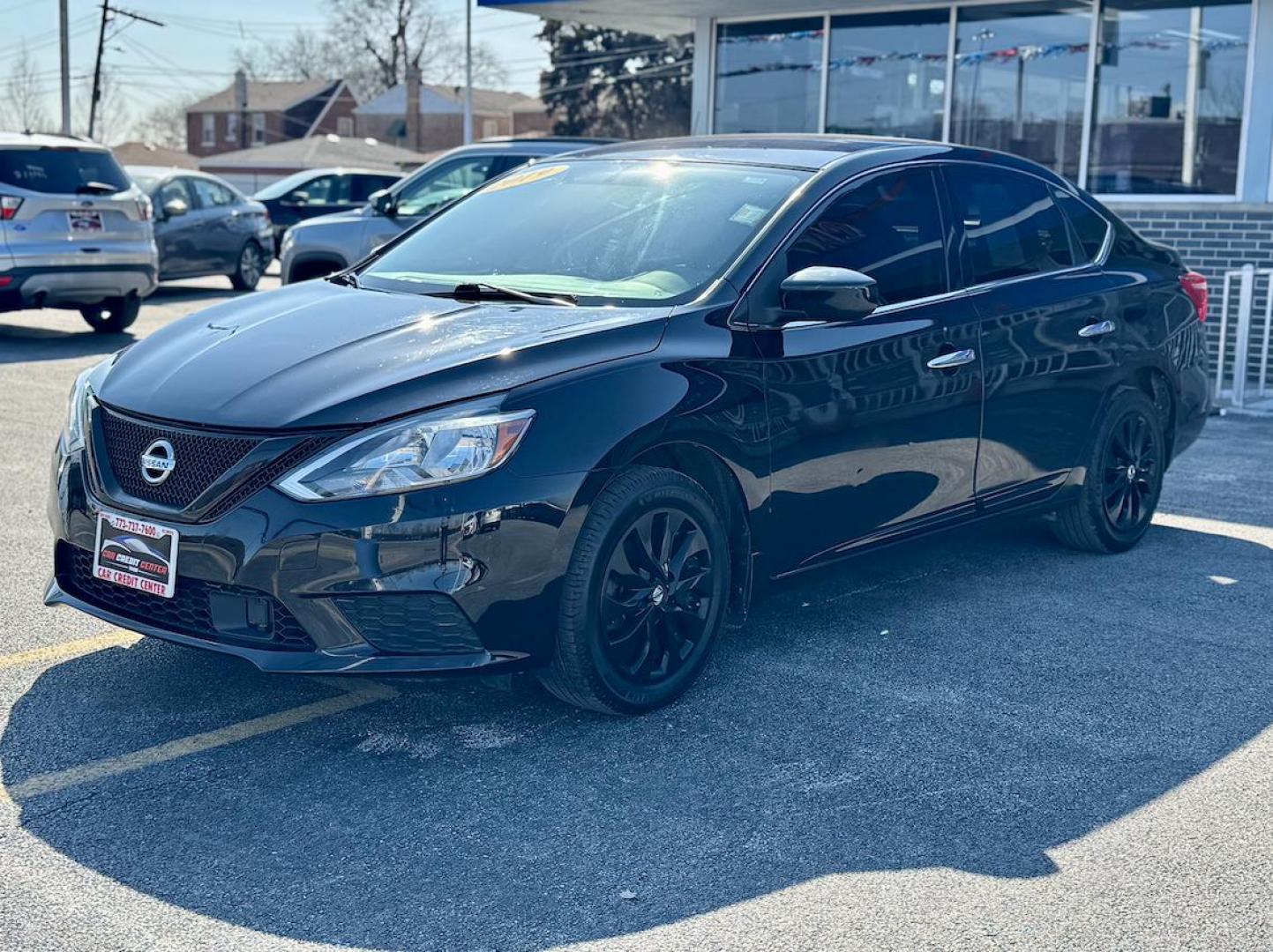 2019 BLACK Nissan Sentra S CVT (3N1AB7AP3KY) with an 1.8L L4 SFI DOHC 16V engine, CVT transmission, located at 7600 S Western Ave., Chicago, IL, 60620, (773) 918-3980, 0.000000, 0.000000 - Photo#2