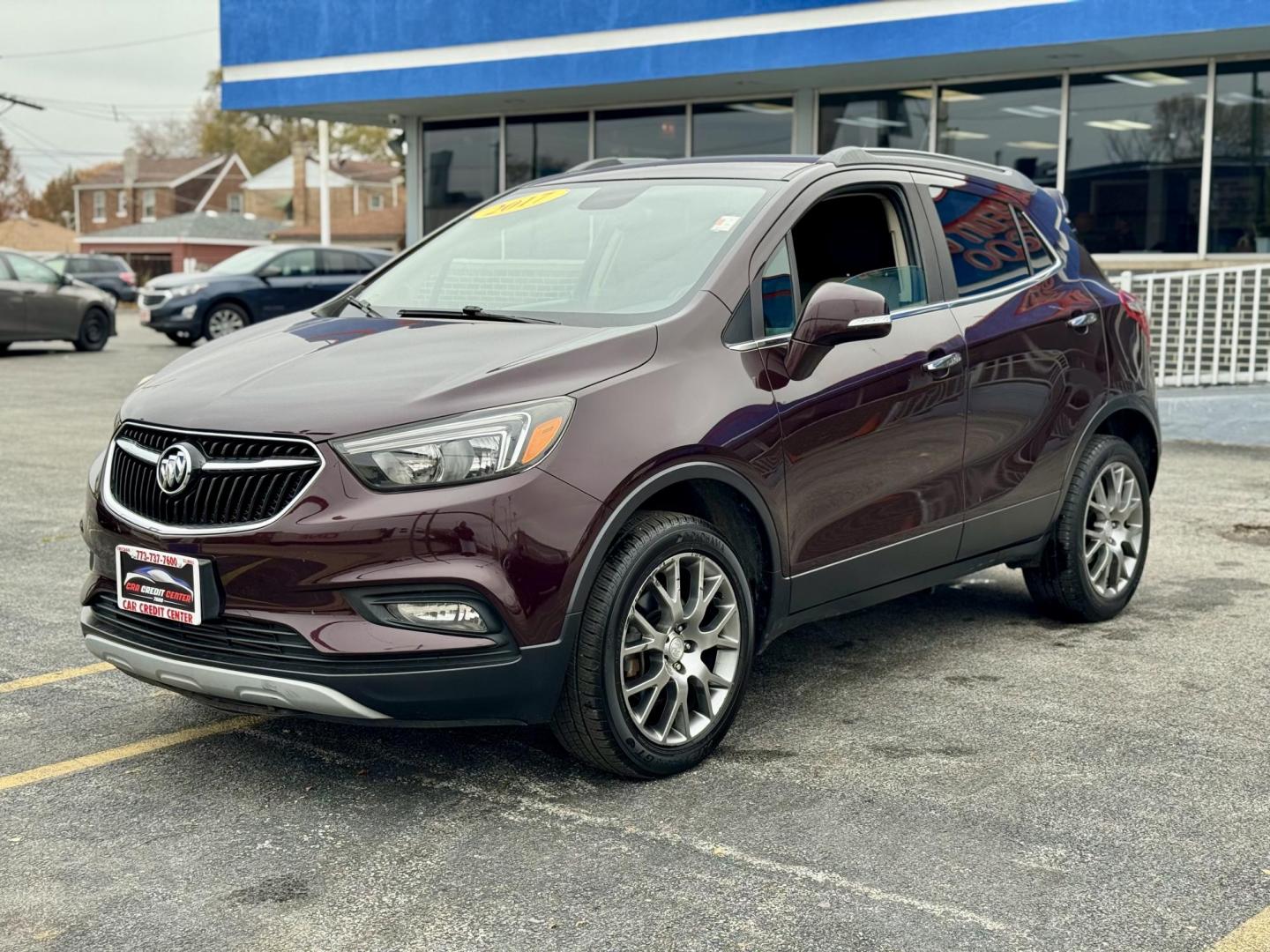 2017 BURGANDY Buick Encore Sport Touring AWD (KL4CJ2SB7HB) with an 1.4L L4 DOHC 16V TURBO engine, 6A transmission, located at 7600 S Western Ave., Chicago, IL, 60620, (773) 918-3980, 0.000000, 0.000000 - Photo#2