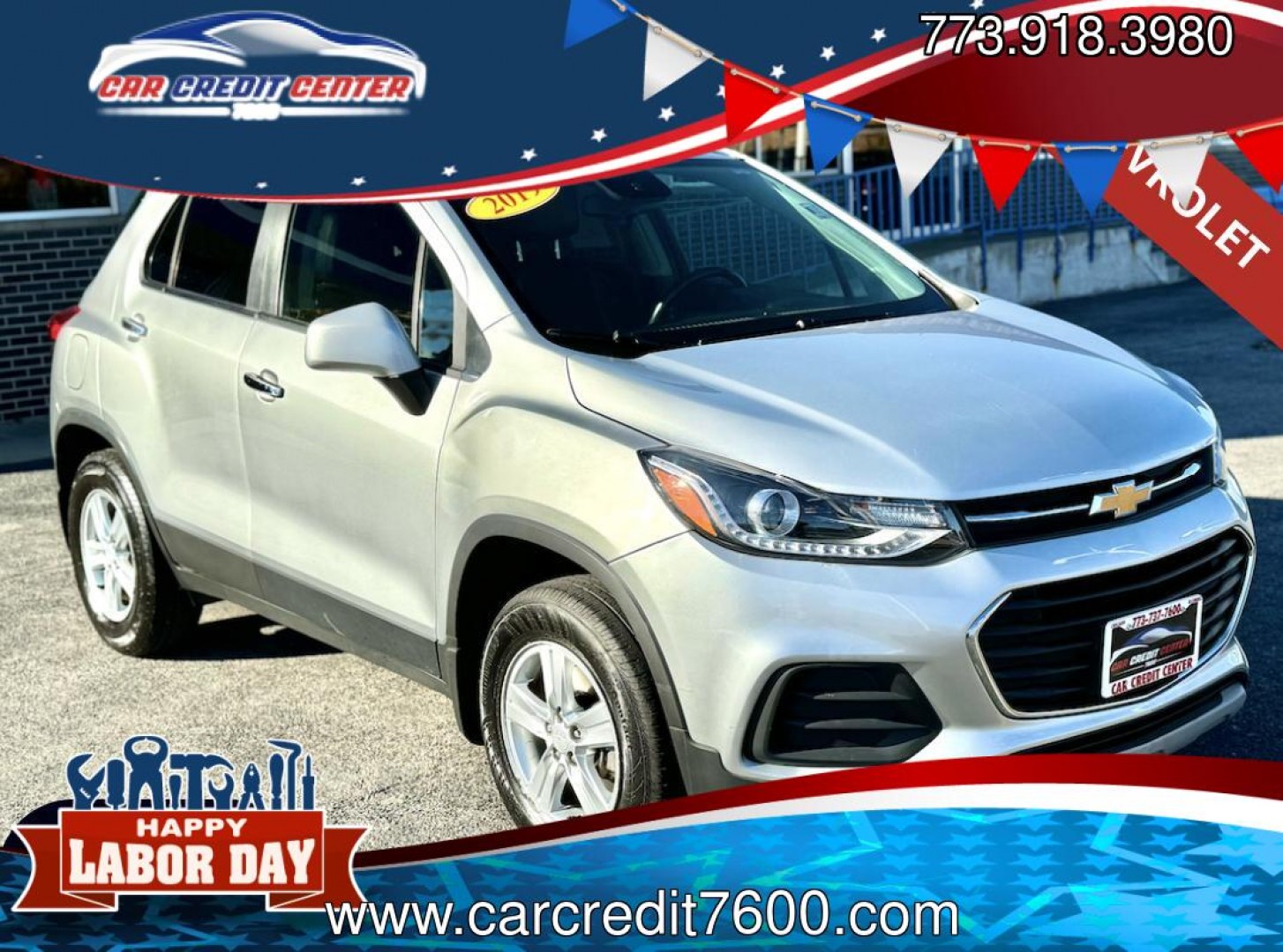 2019 SILVER Chevrolet Trax LT AWD (3GNCJPSBXKL) with an 1.4L L4 DOHC 16V engine, 6A transmission, located at 7600 S Western Ave., Chicago, IL, 60620, (773) 918-3980, 0.000000, 0.000000- Photo#0