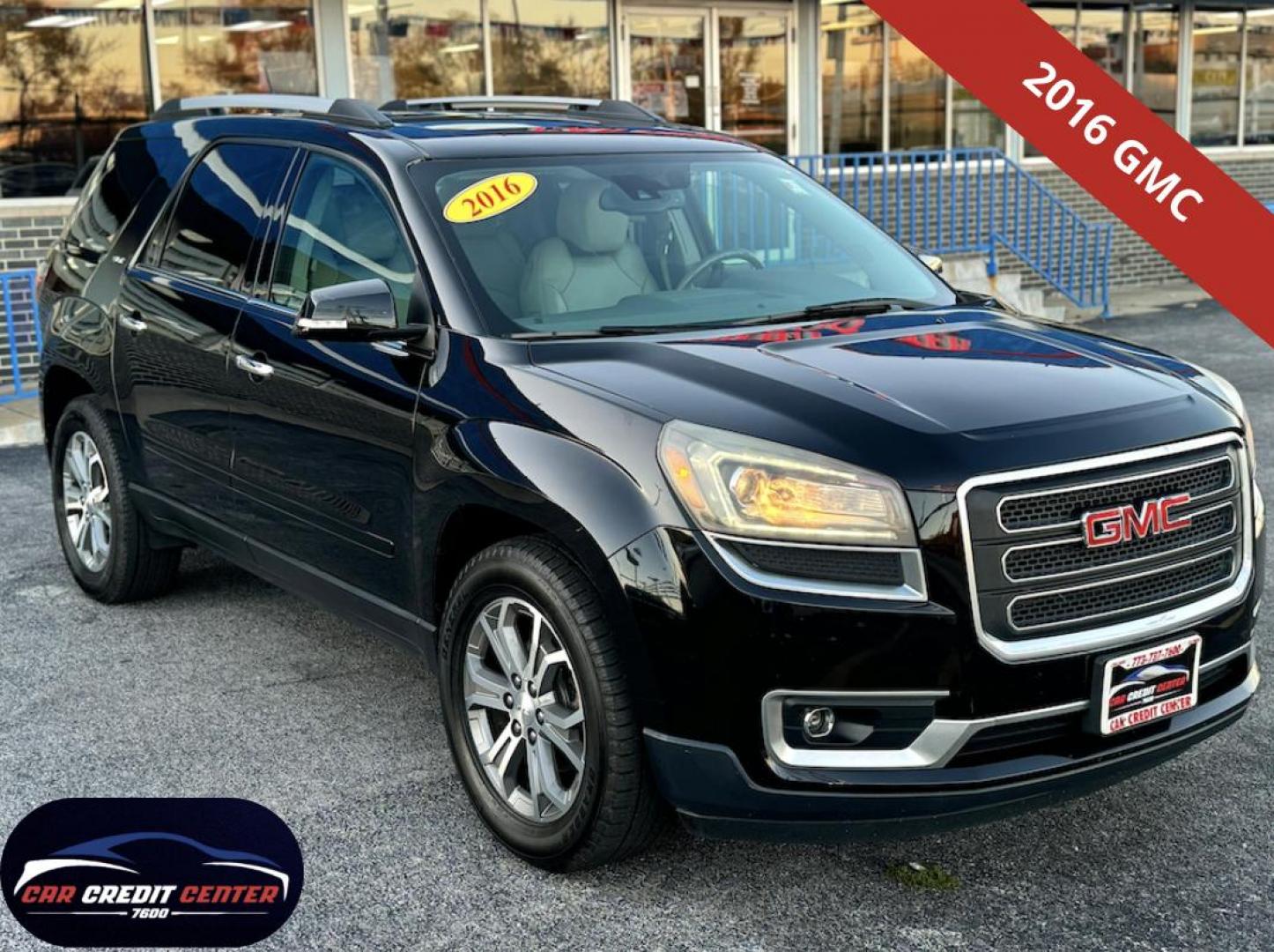 2016 BALCK GMC Acadia SLT-1 FWD (1GKKRRKDXGJ) with an 3.6L V6 DOHC 24V engine, 6A transmission, located at 7600 S Western Ave., Chicago, IL, 60620, (773) 918-3980, 0.000000, 0.000000 - Photo#0