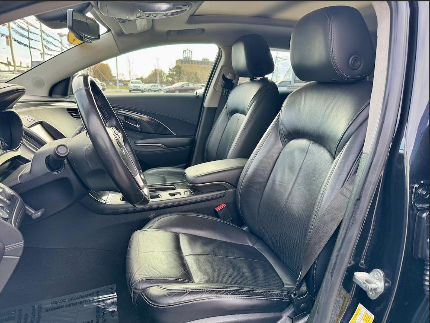 2015 BLACK Buick LaCrosse Premium Package 2, w/Leather (1G4GF5G35FF) with an 3.6L V6 DOHC 24V FFV engine, 6-Speed Automatic transmission, located at 7600 S Western Ave., Chicago, IL, 60620, (773) 918-3980, 0.000000, 0.000000 - Photo#7
