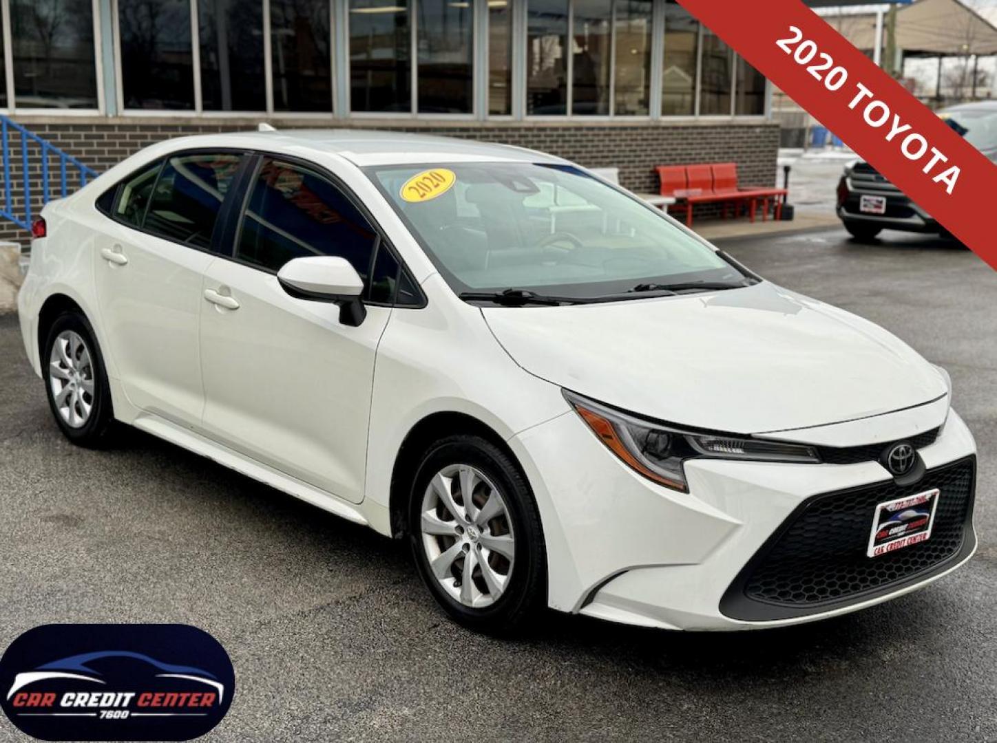 2020 WHITE Toyota Corolla LE (JTDEPRAE8LJ) with an 1.8L L4 DOHC 16V engine, CVT transmission, located at 7600 S Western Ave., Chicago, IL, 60620, (773) 918-3980, 0.000000, 0.000000 - Photo#0