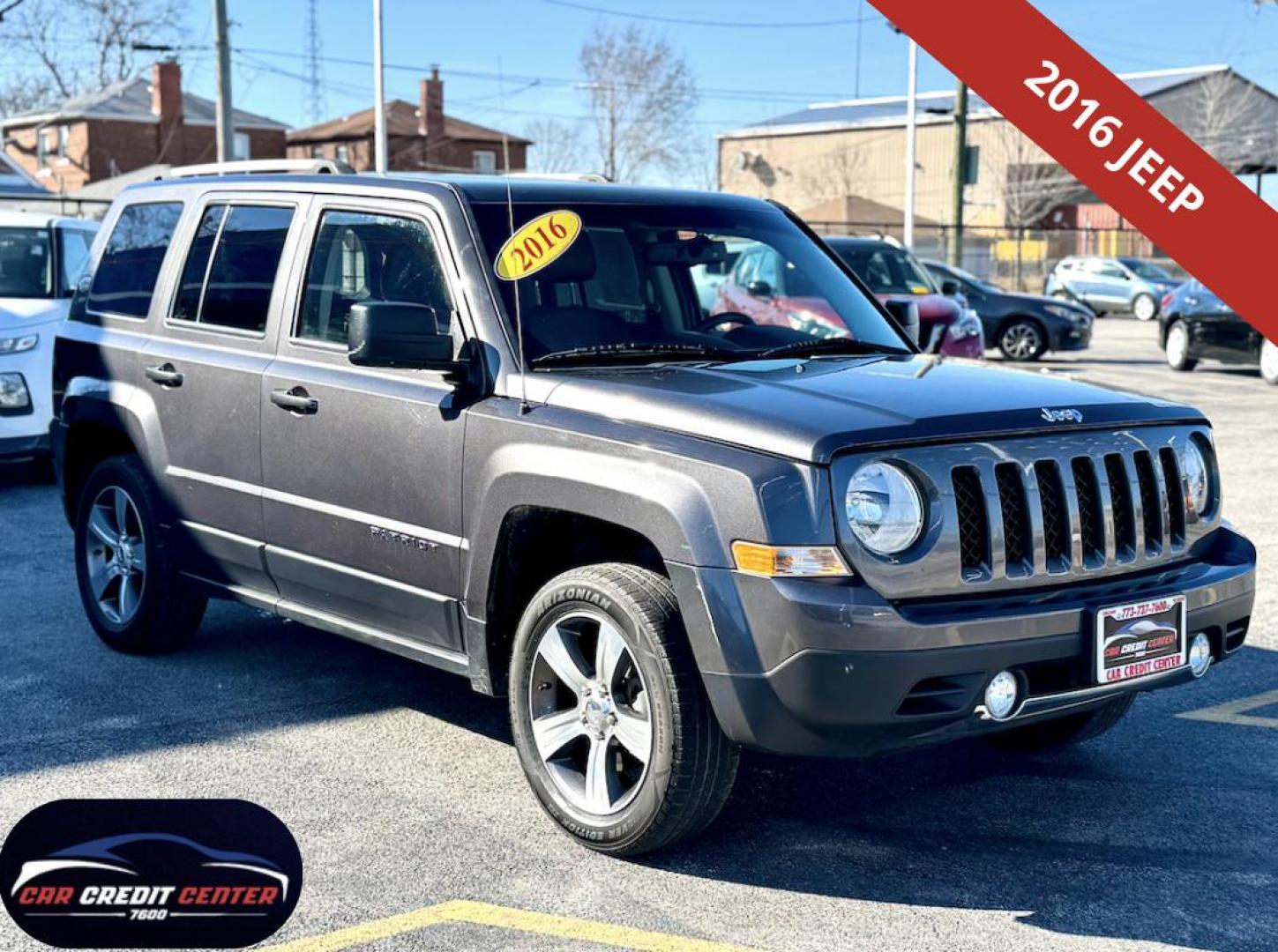2016 GRAY Jeep Patriot Latitude 2WD (1C4NJPFA1GD) with an 2.0L L4 DOHC 16V engine, located at 7600 S Western Ave., Chicago, IL, 60620, (773) 918-3980, 0.000000, 0.000000 - Photo#0