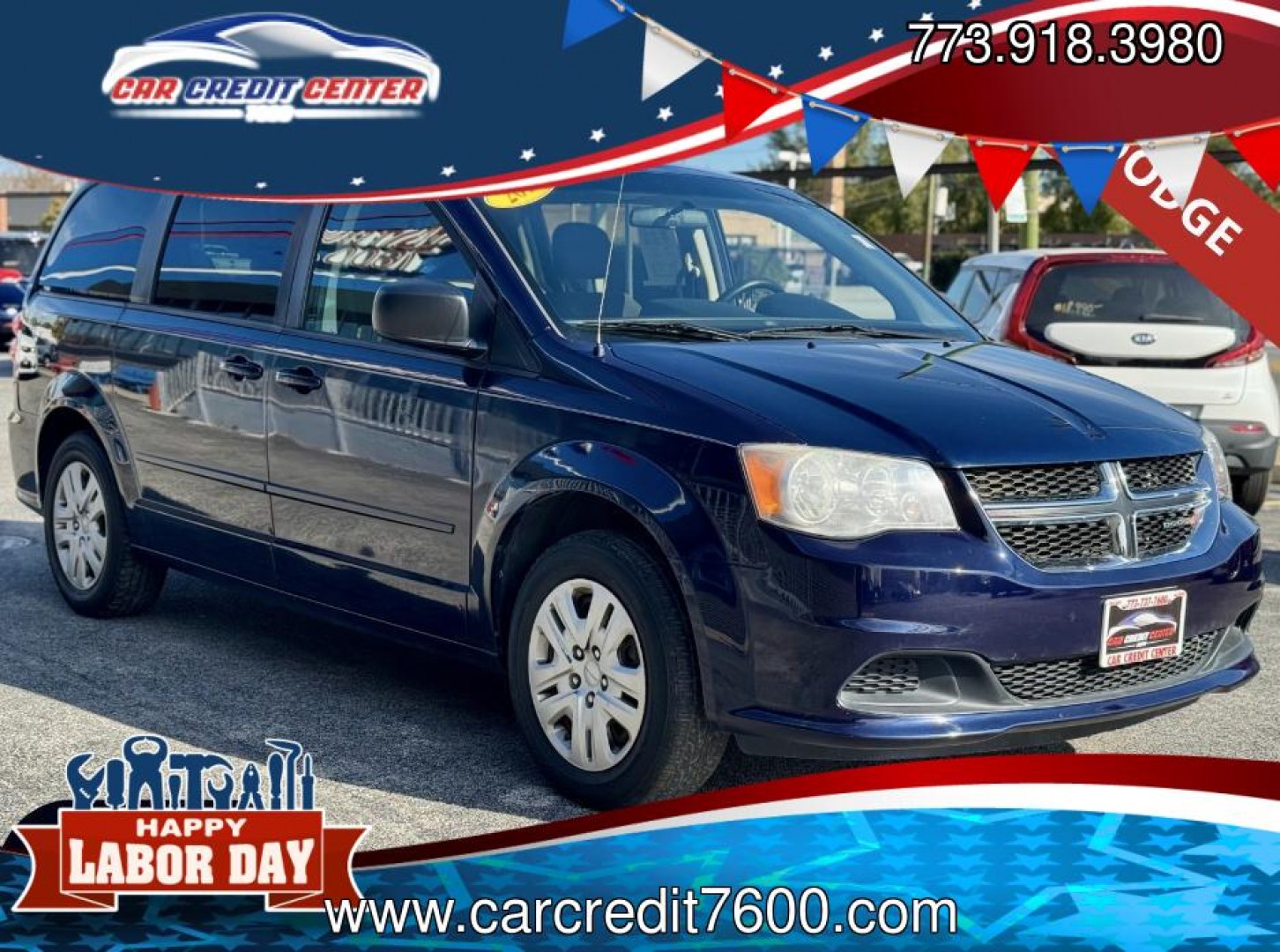2016 BLUE Dodge Grand Caravan SE (2C4RDGBG0GR) with an 3.6L V6 DOHC 24V engine, 6A transmission, located at 7600 S Western Ave., Chicago, IL, 60620, (773) 918-3980, 0.000000, 0.000000- Photo#0