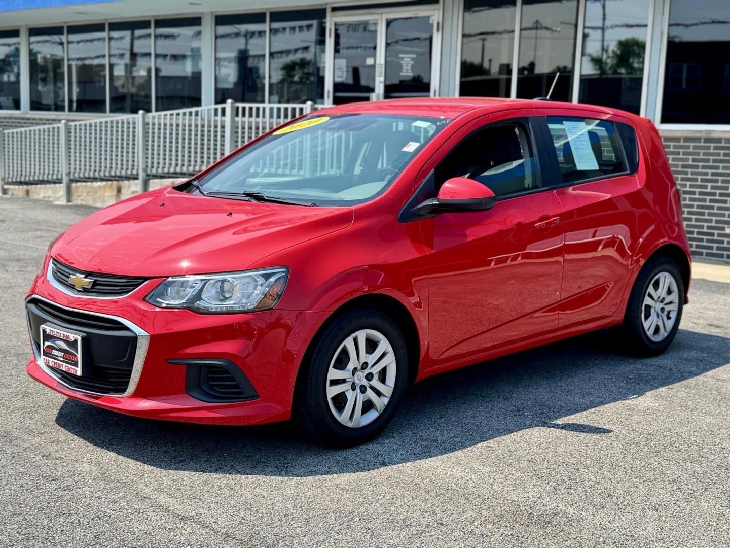 2020 RED Chevrolet Sonic FL Auto Hatchback (1G1JG6SB9L4) with an 1.4L L4 DOHC 24V TURBO engine, 6A transmission, located at 7600 S Western Ave., Chicago, IL, 60620, (773) 918-3980, 0.000000, 0.000000 - Photo#2
