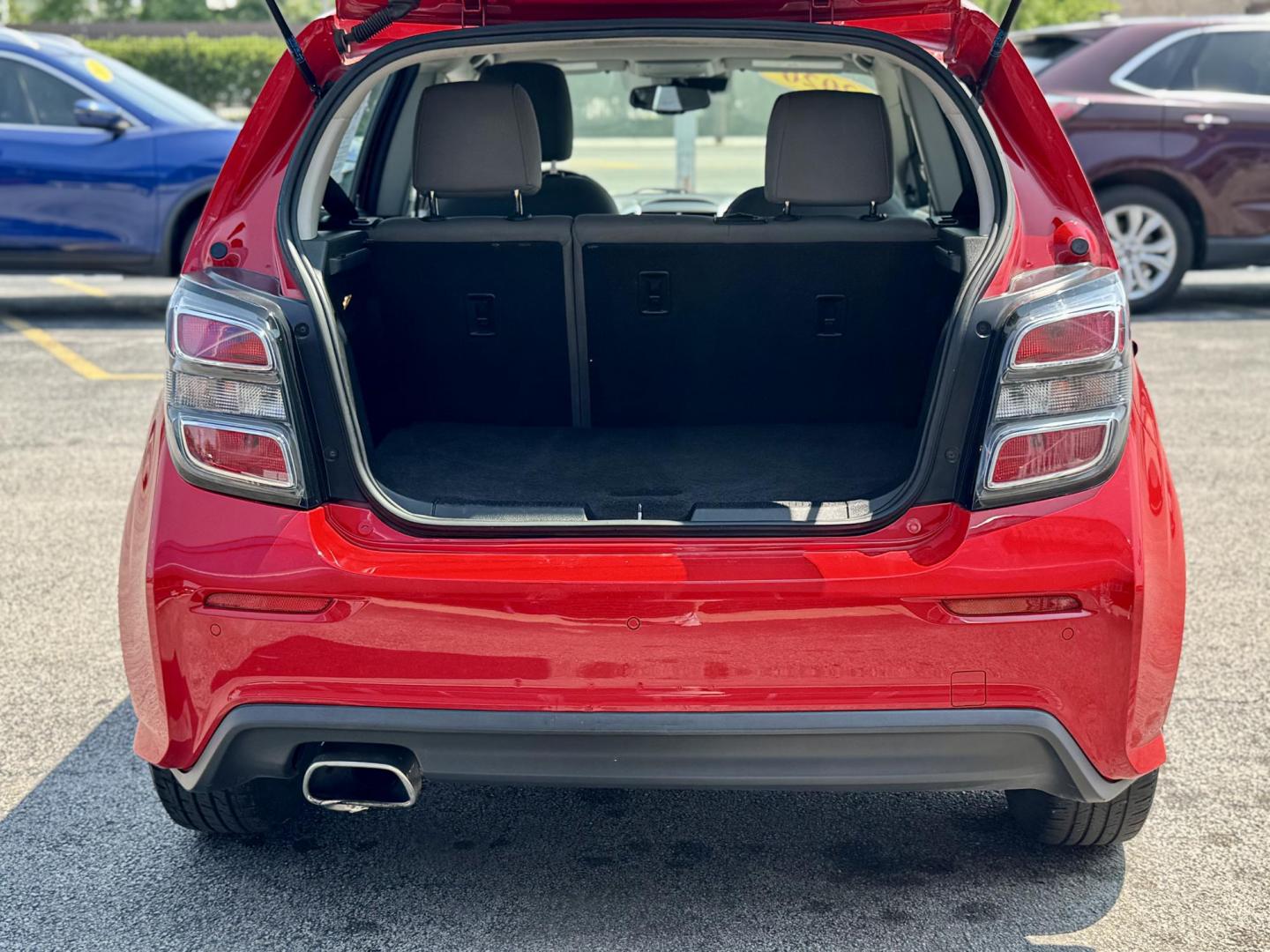 2020 RED Chevrolet Sonic FL Auto Hatchback (1G1JG6SB9L4) with an 1.4L L4 DOHC 24V TURBO engine, 6A transmission, located at 7600 S Western Ave., Chicago, IL, 60620, (773) 918-3980, 0.000000, 0.000000 - Photo#3