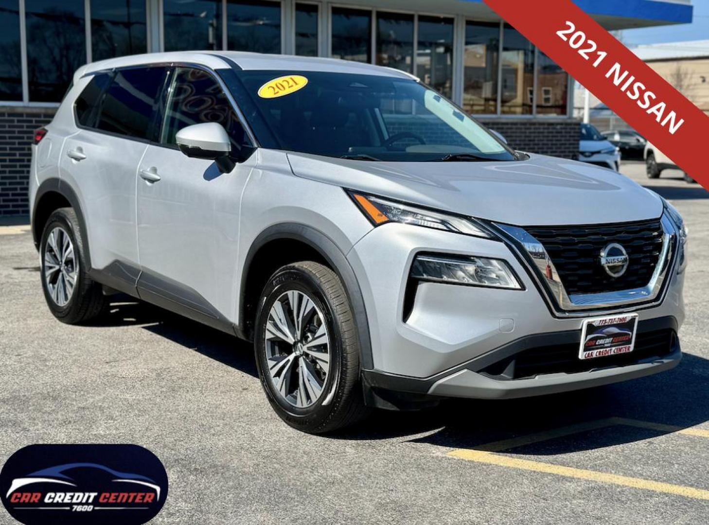 2021 SILVER Nissan Rogue SV (5N1AT3BA3MC) with an 2.5L L4 DOHC 16V engine, CVT transmission, located at 7600 S Western Ave., Chicago, IL, 60620, (773) 918-3980, 0.000000, 0.000000 - Photo#0