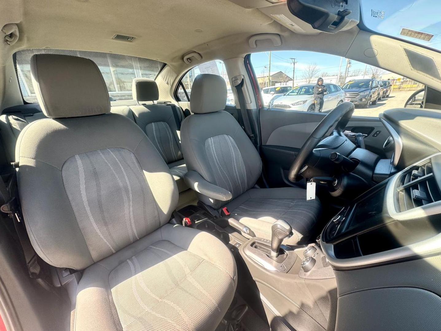 2019 RED Chevrolet Sonic LT Manual Sedan (1G1JD5SB2K4) with an 1.4L L4 DOHC 24V TURBO engine, 5M transmission, located at 7600 S Western Ave., Chicago, IL, 60620, (773) 918-3980, 0.000000, 0.000000 - Photo#9