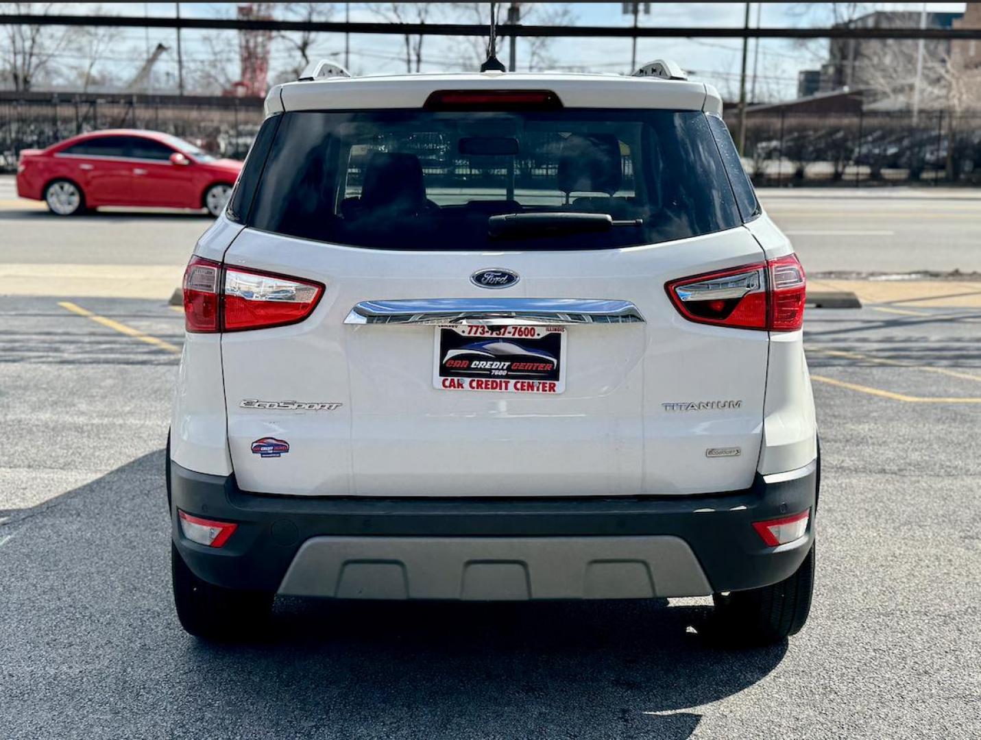2019 WHITE Ford EcoSport Titanium (MAJ3S2KE6KC) with an 1.0L L3 engine, 6A transmission, located at 7600 S Western Ave., Chicago, IL, 60620, (773) 918-3980, 0.000000, 0.000000 - Photo#3