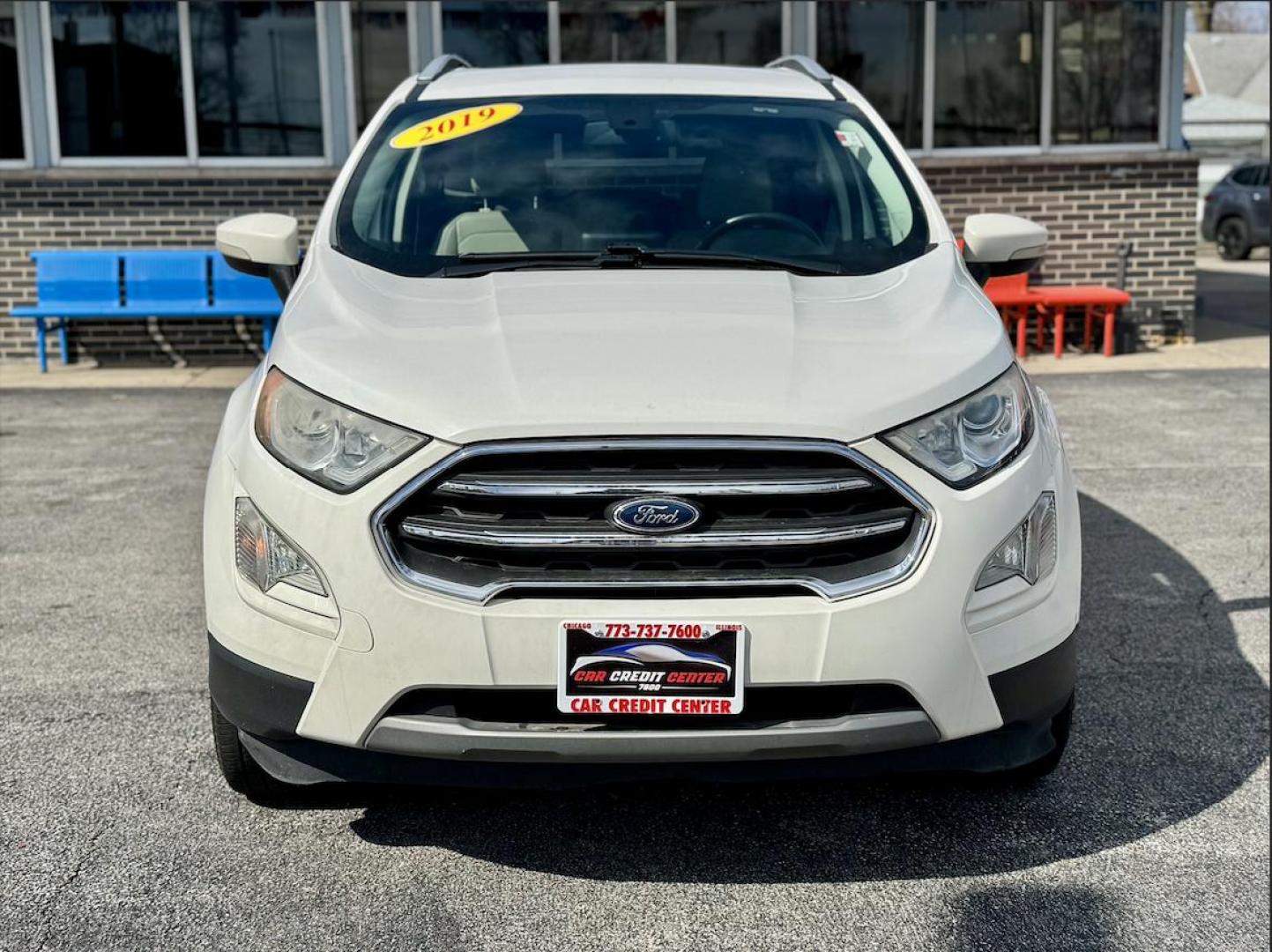 2019 WHITE Ford EcoSport Titanium (MAJ3S2KE6KC) with an 1.0L L3 engine, 6A transmission, located at 7600 S Western Ave., Chicago, IL, 60620, (773) 918-3980, 0.000000, 0.000000 - Photo#1
