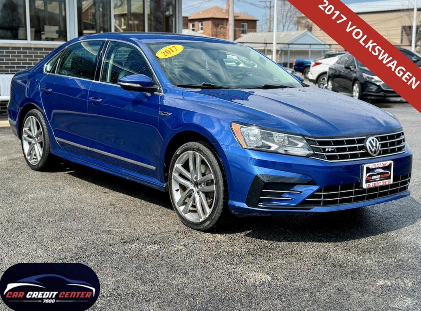 2017 BLUE Volkswagen Passat R-Line (1VWDT7A39HC) with an 1.8L L4 TURBO DIESEL engine, 6A transmission, located at 7600 S Western Ave., Chicago, IL, 60620, (773) 918-3980, 0.000000, 0.000000 - Photo#0