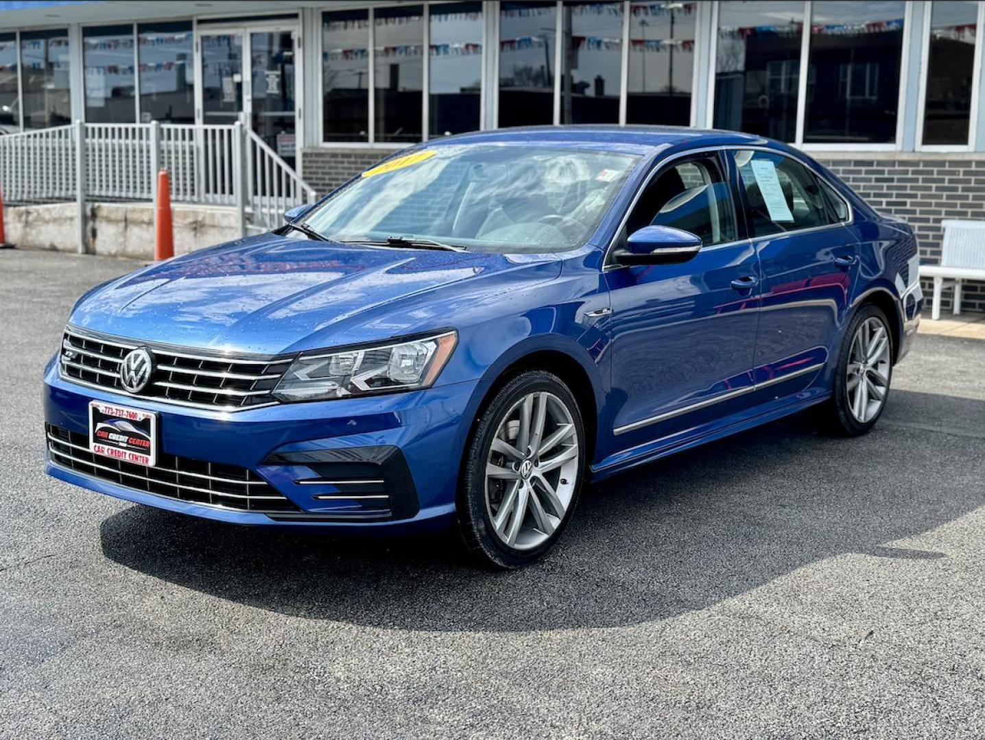 2017 BLUE Volkswagen Passat R-Line (1VWDT7A39HC) with an 1.8L L4 TURBO DIESEL engine, 6A transmission, located at 7600 S Western Ave., Chicago, IL, 60620, (773) 918-3980, 0.000000, 0.000000 - Photo#2