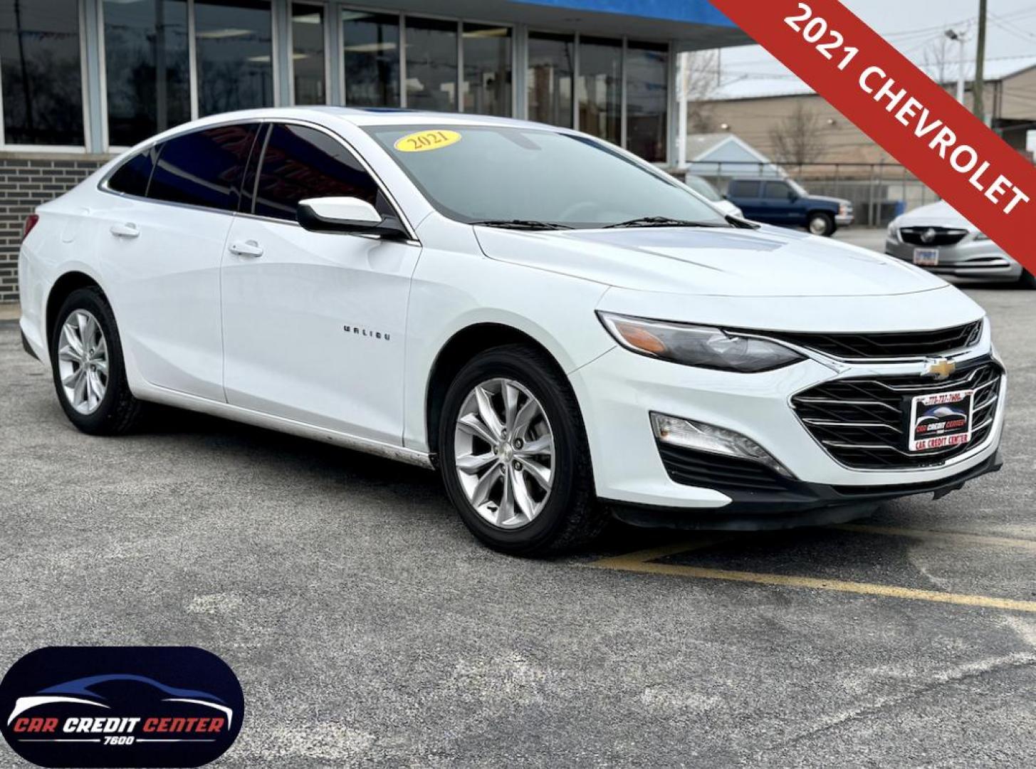 2021 WHITE Chevrolet Malibu LT (1G1ZD5ST5MF) with an 1.5L L4 DOHC 16V engine, 6A transmission, located at 7600 S Western Ave., Chicago, IL, 60620, (773) 918-3980, 0.000000, 0.000000 - Photo#0