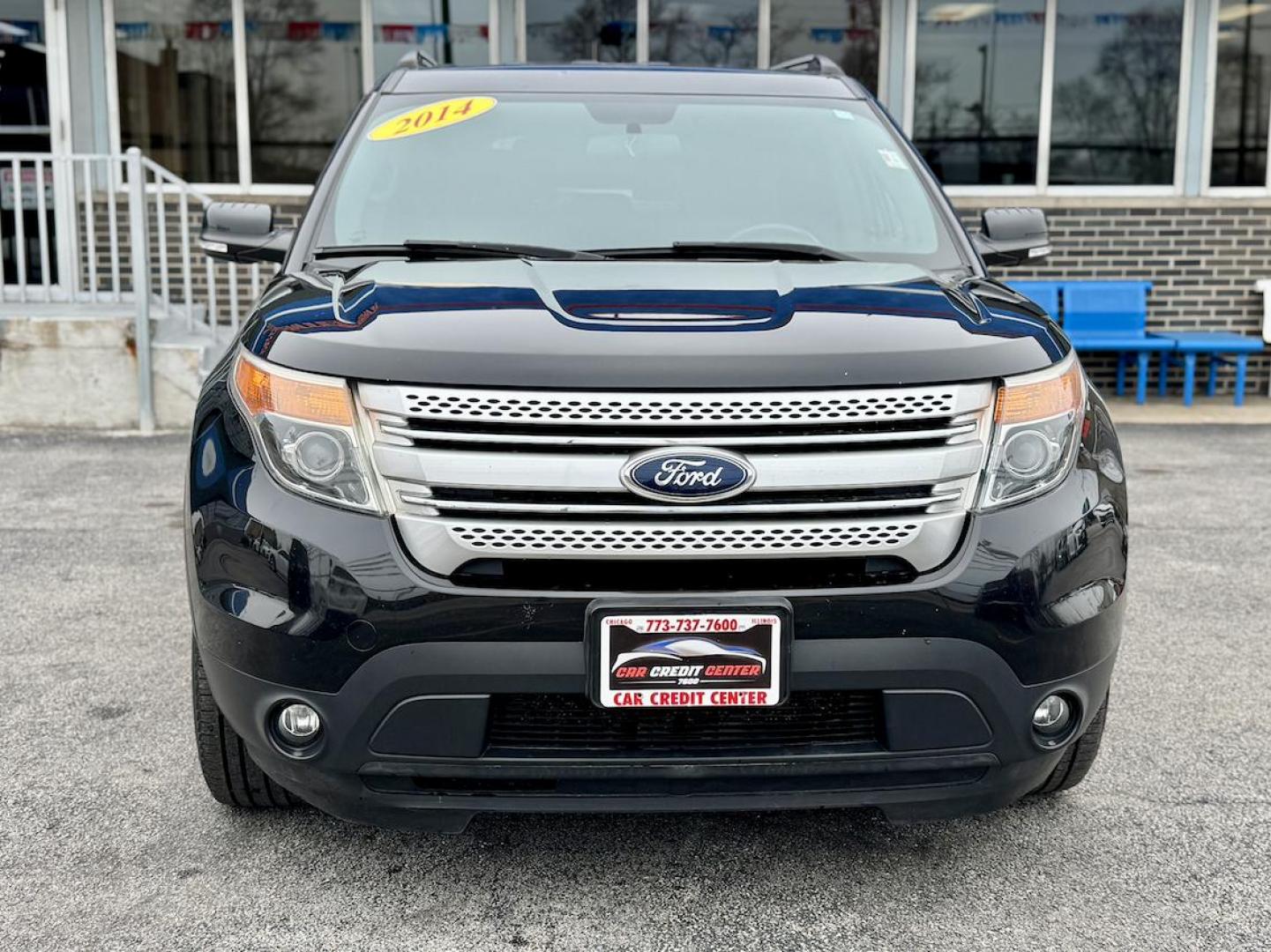 2014 BLACK Ford Explorer XLT 4WD (1FM5K8D82EG) with an 3.5L V6 DOHC 24V engine, 6-Speed Automatic transmission, located at 7600 S Western Ave., Chicago, IL, 60620, (773) 918-3980, 0.000000, 0.000000 - Photo#1