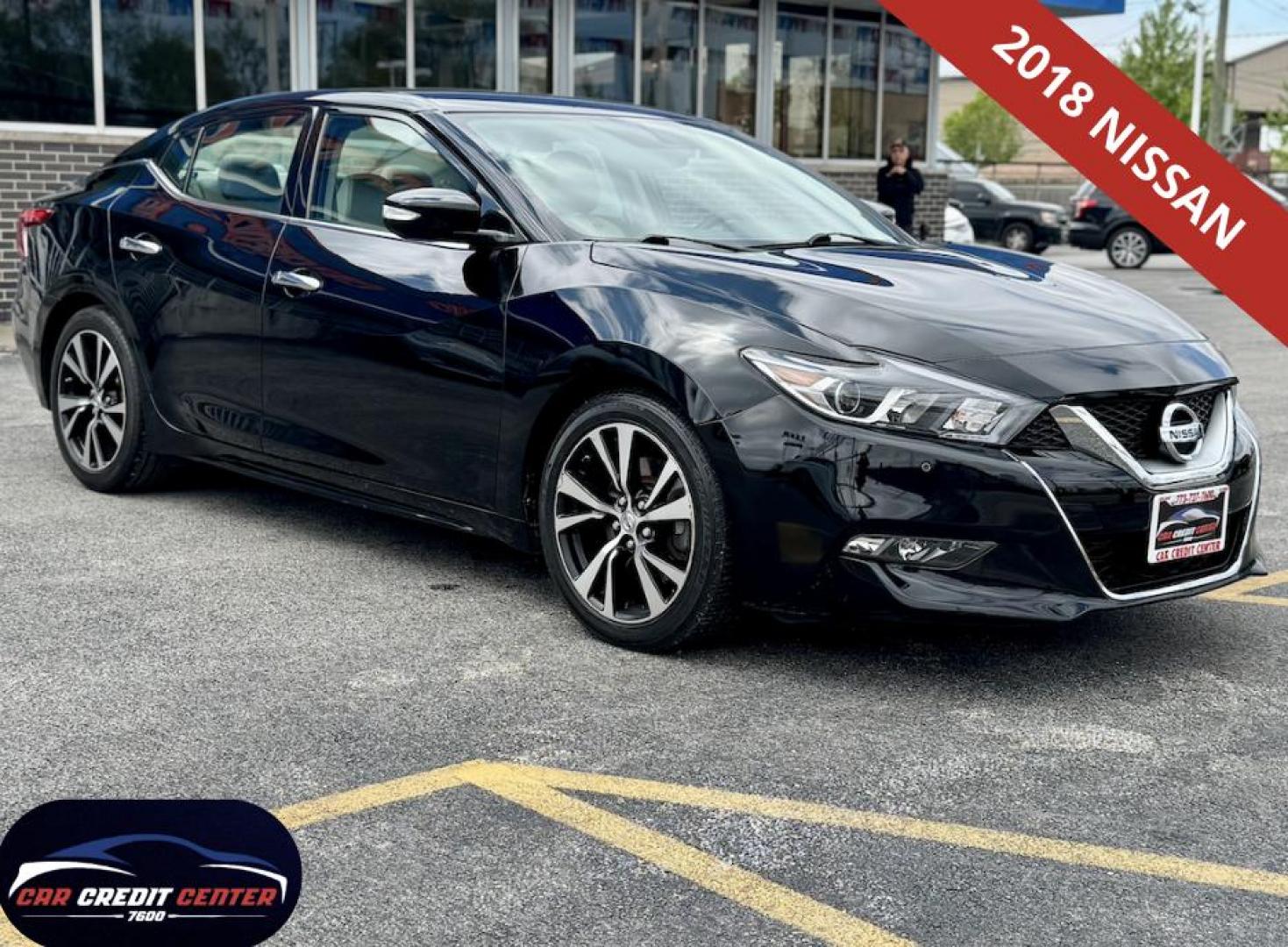 2018 BLACK Nissan Maxima 3.5 SV (1N4AA6AP5JC) with an 3.5L V6 DOHC 24V engine, CVT transmission, located at 7600 S Western Ave., Chicago, IL, 60620, (773) 918-3980, 0.000000, 0.000000 - Photo#0