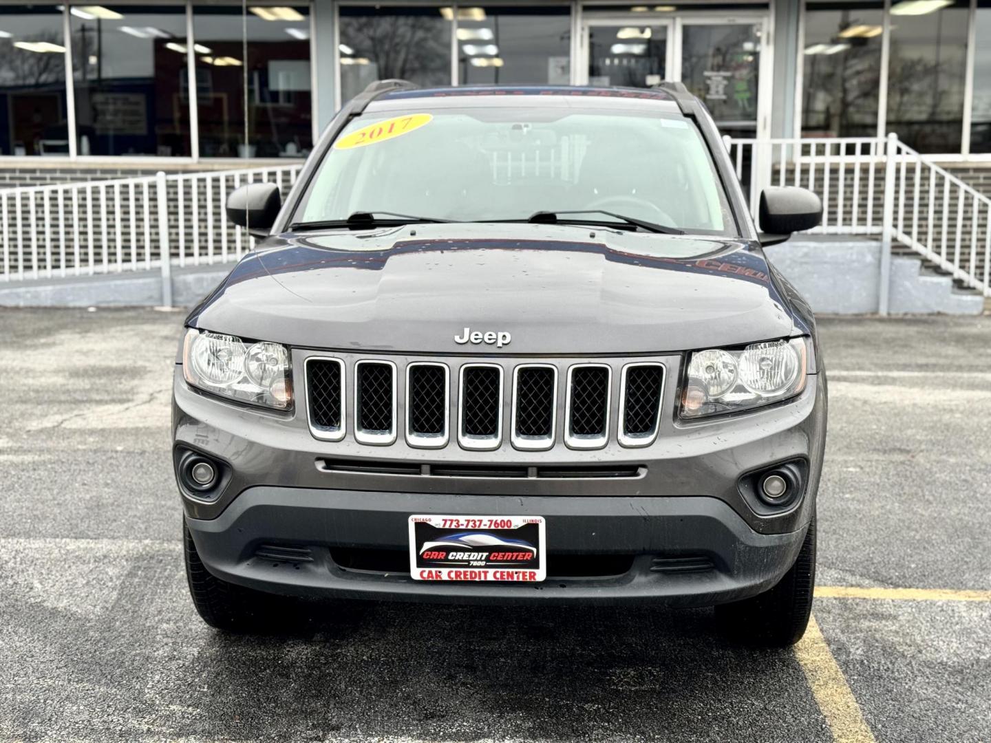 2017 GRAY Jeep Compass Sport 4WD (1C4NJDBBXHD) with an 2.4L L4 DOHC 16V engine, located at 7600 S Western Ave., Chicago, IL, 60620, (773) 918-3980, 0.000000, 0.000000 - Photo#1