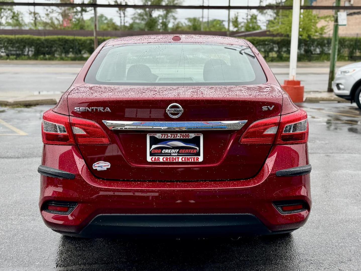 2019 RED Nissan Sentra S CVT (3N1AB7APXKY) with an 1.8L L4 SFI DOHC 16V engine, CVT transmission, located at 7600 S Western Ave., Chicago, IL, 60620, (773) 918-3980, 0.000000, 0.000000 - Photo#3