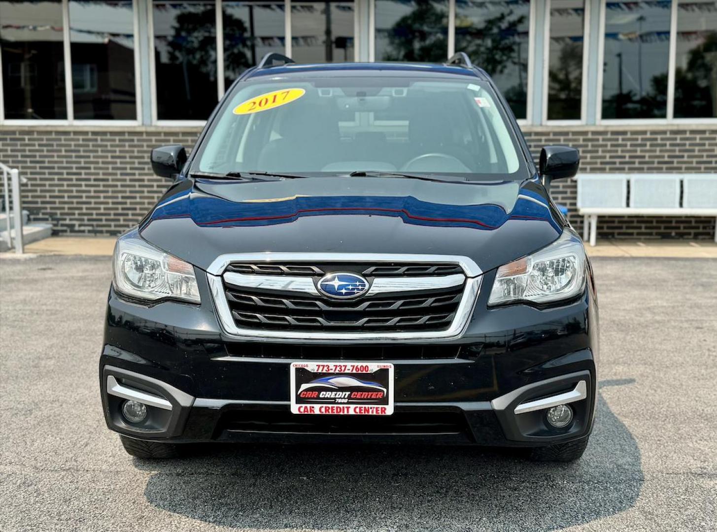 2017 BLACK Subaru Forester 2.5i Premium PZEV CVT (JF2SJAGC2HH) with an 2.5L H4 SOHC 16V engine, CVT transmission, located at 7600 S Western Ave., Chicago, IL, 60620, (773) 918-3980, 0.000000, 0.000000 - Photo#1