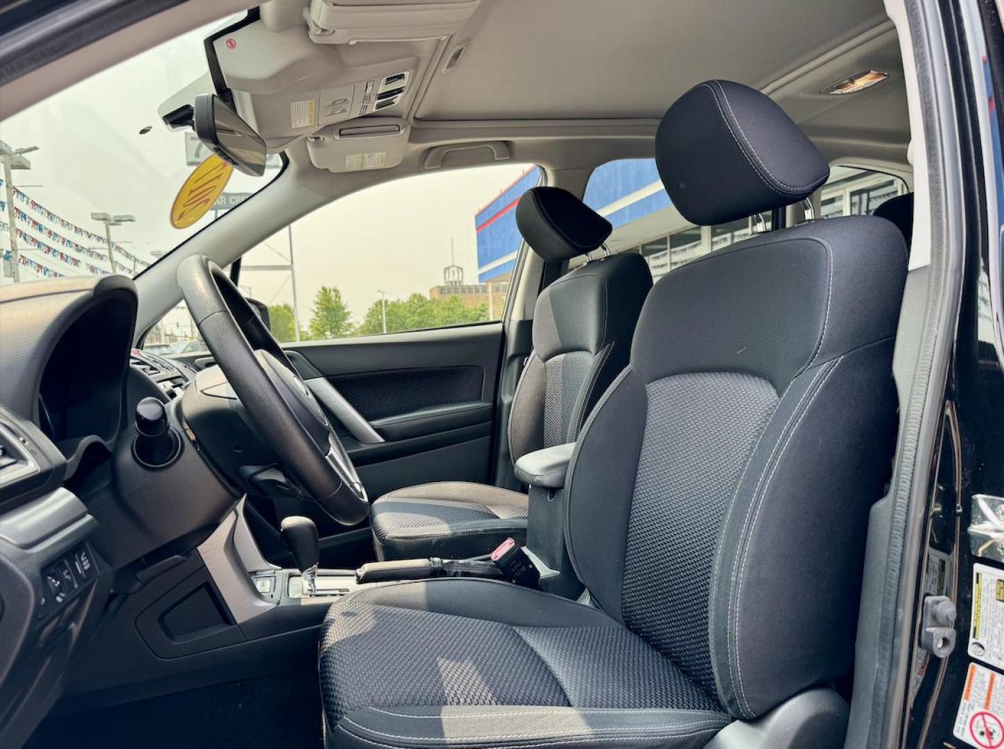 2017 BLACK Subaru Forester 2.5i Premium PZEV CVT (JF2SJAGC2HH) with an 2.5L H4 SOHC 16V engine, CVT transmission, located at 7600 S Western Ave., Chicago, IL, 60620, (773) 918-3980, 0.000000, 0.000000 - Photo#7