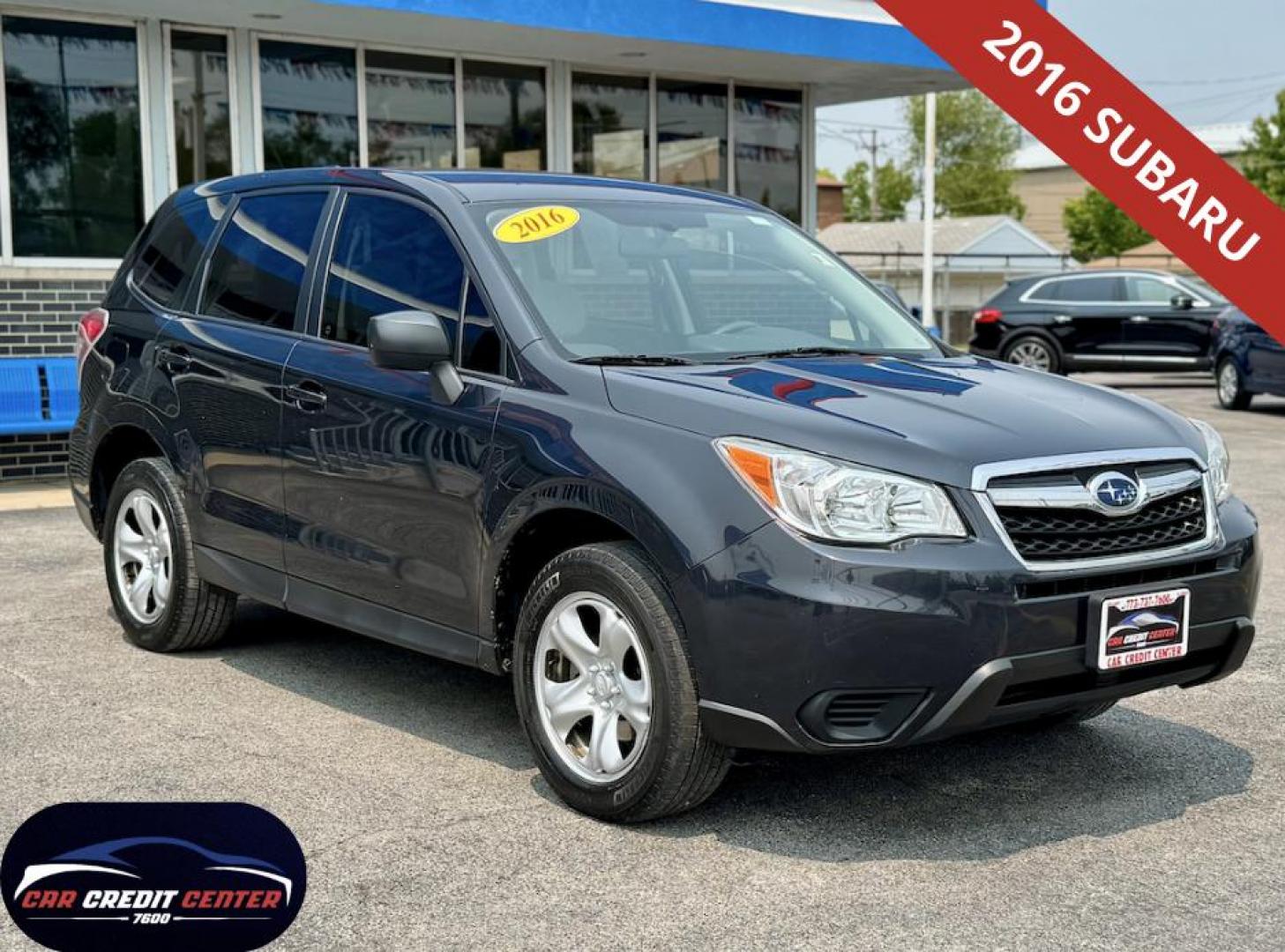 2016 GRAY Subaru Forester 2.5i PZEV CVT (JF2SJAAC1GH) with an 2.5L H4 SOHC 16V engine, CVT transmission, located at 7600 S Western Ave., Chicago, IL, 60620, (773) 918-3980, 0.000000, 0.000000 - Photo#0