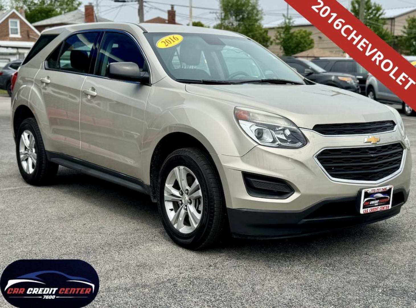 2016 GOLD Chevrolet Equinox LS 2WD (2GNALBEK5G1) with an 2.4L L4 DOHC 16V FFV engine, 6A transmission, located at 7600 S Western Ave., Chicago, IL, 60620, (773) 918-3980, 0.000000, 0.000000 - Photo#0