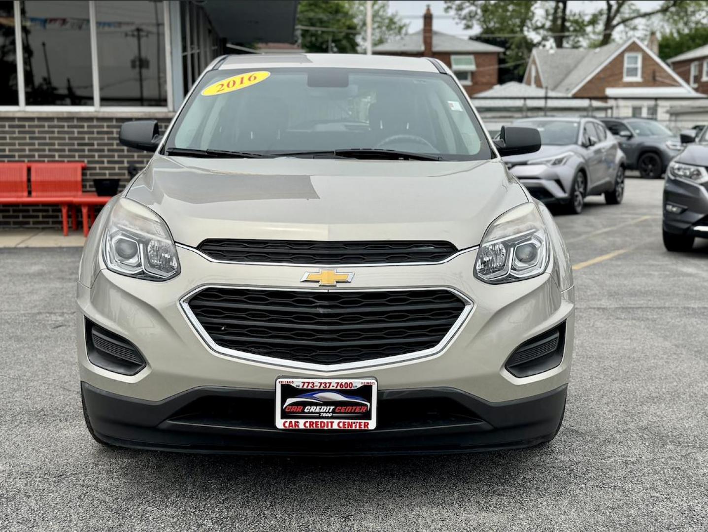 2016 GOLD Chevrolet Equinox LS 2WD (2GNALBEK5G1) with an 2.4L L4 DOHC 16V FFV engine, 6A transmission, located at 7600 S Western Ave., Chicago, IL, 60620, (773) 918-3980, 0.000000, 0.000000 - Photo#1