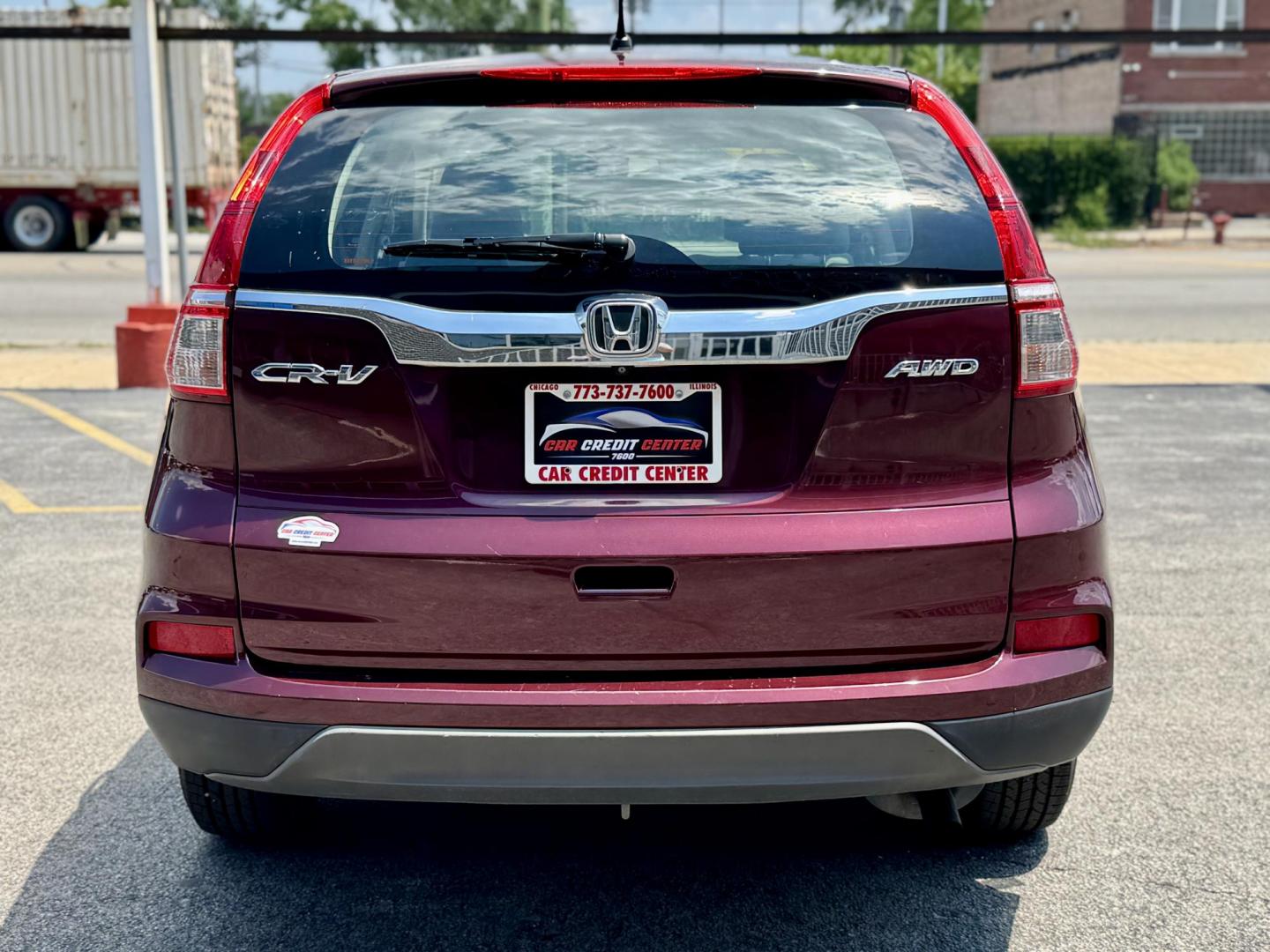 2015 BURGANDY Honda CR-V LX 4WD (5J6RM4H37FL) with an 2.4L L4 DOHC 16V engine, Continuously Variable Transmission transmission, located at 7600 S Western Ave., Chicago, IL, 60620, (773) 918-3980, 0.000000, 0.000000 - Photo#3