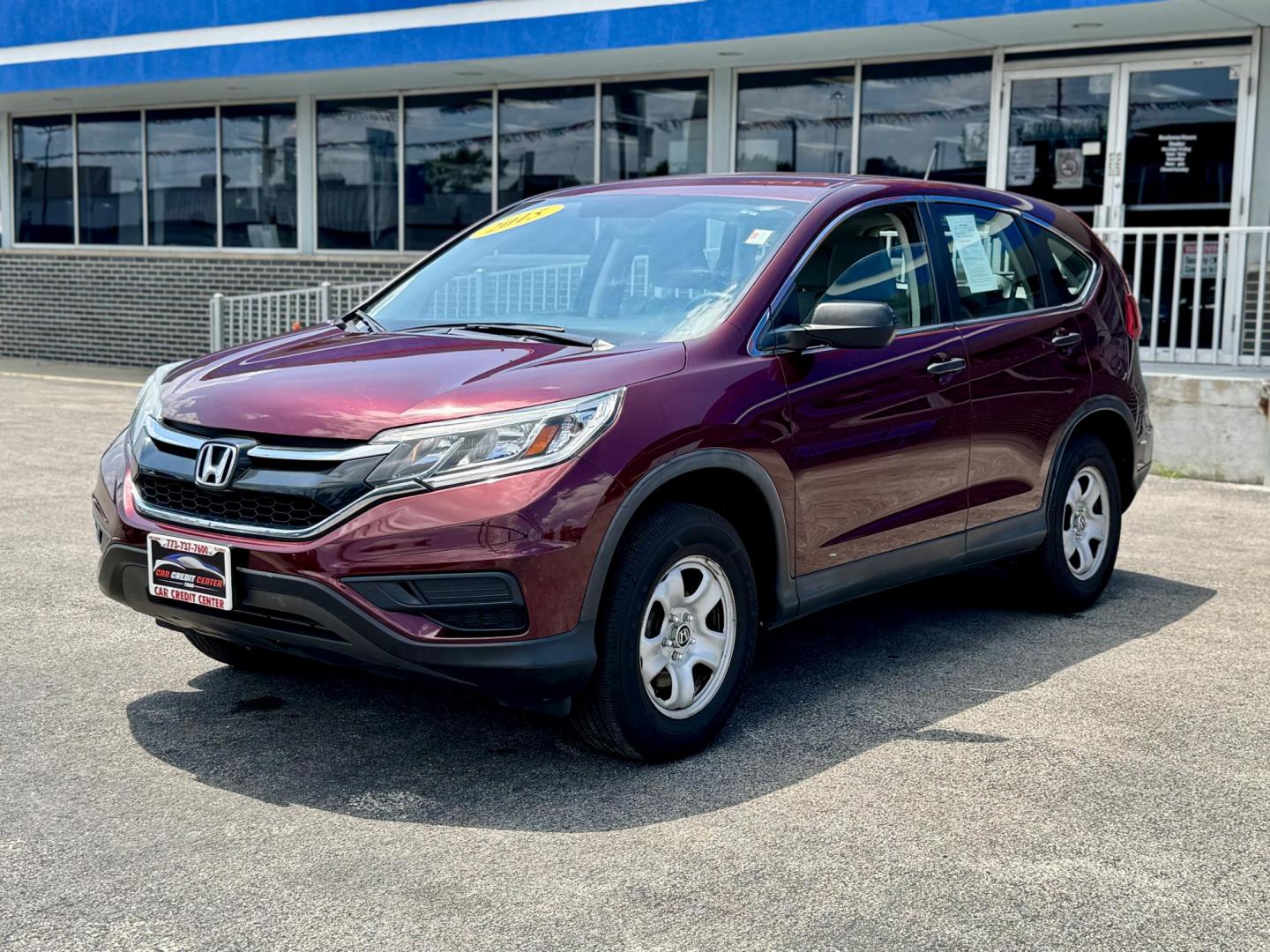 2015 BURGANDY Honda CR-V LX 4WD (5J6RM4H37FL) with an 2.4L L4 DOHC 16V engine, Continuously Variable Transmission transmission, located at 7600 S Western Ave., Chicago, IL, 60620, (773) 918-3980, 0.000000, 0.000000 - Photo#2