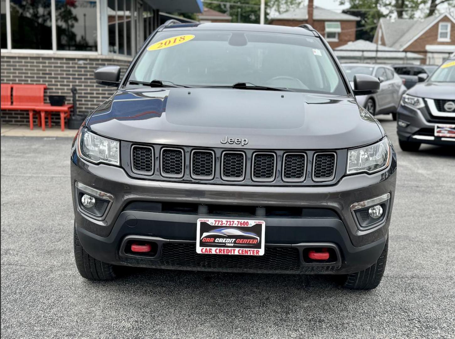 2018 GRAY Jeep Compass Limited 4WD (3C4NJDDB8JT) with an 2.4L L4 DOHC 16V engine, CVT transmission, located at 7600 S Western Ave., Chicago, IL, 60620, (773) 918-3980, 0.000000, 0.000000 - Photo#1