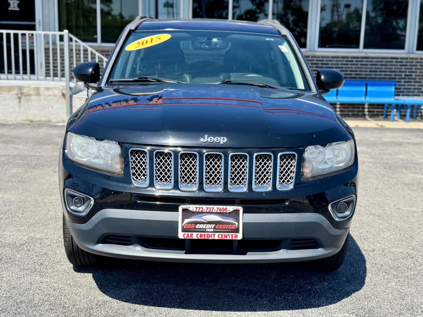 2015 BLACK Jeep Compass Latitude FWD (1C4NJCEAXFD) with an 2.0L L4 DOHC 16V engine, Continuously Variable Transmission transmission, located at 7600 S Western Ave., Chicago, IL, 60620, (773) 918-3980, 0.000000, 0.000000 - Photo#1