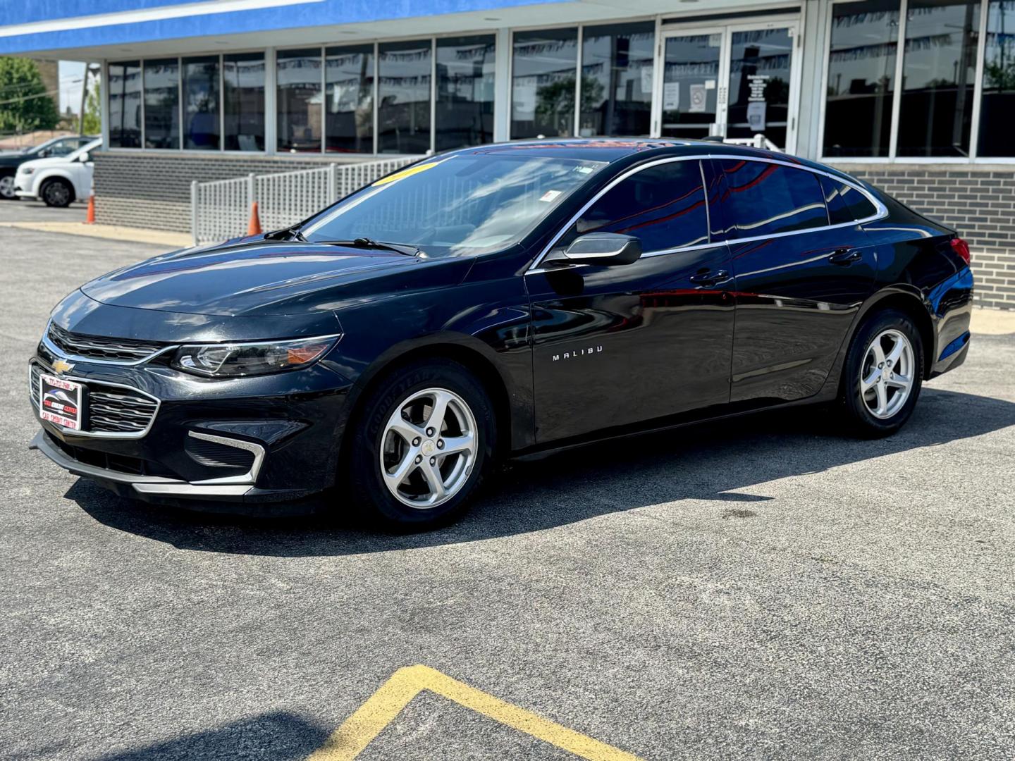 2017 BLACK Chevrolet Malibu 1FL (1G1ZC5ST0HF) with an 1.5L L4 DOHC 16V engine, 6A transmission, located at 7600 S Western Ave., Chicago, IL, 60620, (773) 918-3980, 0.000000, 0.000000 - Photo#2