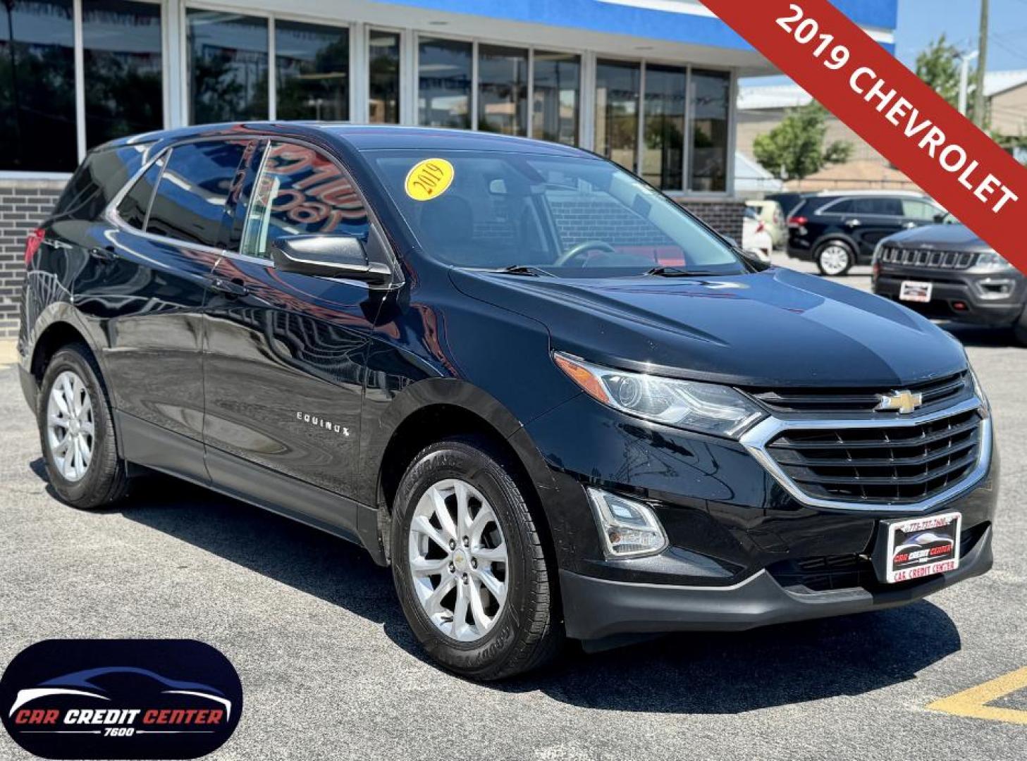 2019 BLACK Chevrolet Equinox LT AWD (2GNAXUEV2K6) with an 1.5L L4 DOHC 16V TURBO engine, 6A transmission, located at 7600 S Western Ave., Chicago, IL, 60620, (773) 918-3980, 0.000000, 0.000000 - Photo#0