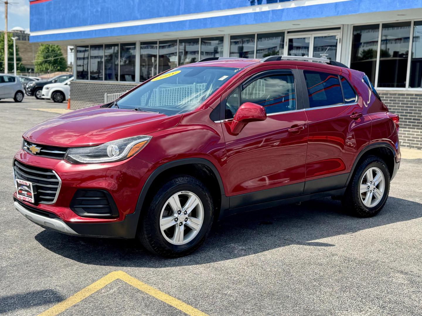 2018 RED Chevrolet Trax LT AWD (3GNCJPSB9JL) with an 1.4L L4 DOHC 16V engine, 6A transmission, located at 7600 S Western Ave., Chicago, IL, 60620, (773) 918-3980, 0.000000, 0.000000 - Photo#2