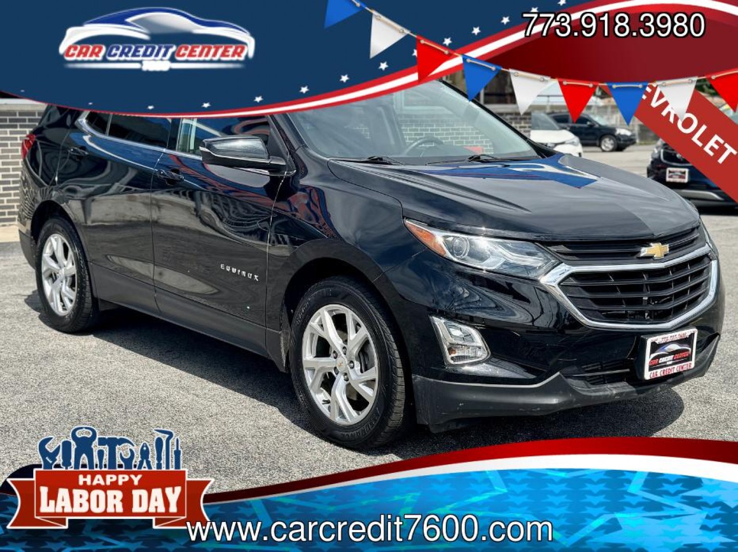 2018 BLACK Chevrolet Equinox LT 2WD (2GNAXKEX9J6) with an 2.0L L4 DOHC 16V HYBRID engine, 6A transmission, located at 7600 S Western Ave., Chicago, IL, 60620, (773) 918-3980, 0.000000, 0.000000- Photo#0
