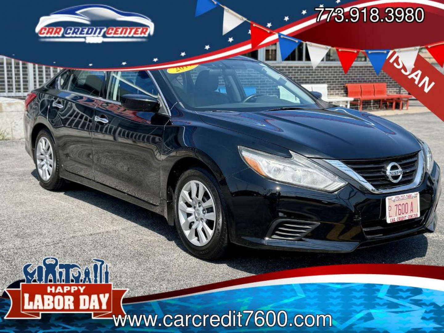 2017 BLACK Nissan Altima 2.5 S (1N4AL3AP5HC) with an 2.5L L4 DOHC 16V engine, CVT transmission, located at 7600 S Western Ave., Chicago, IL, 60620, (773) 918-3980, 0.000000, 0.000000- Photo#0