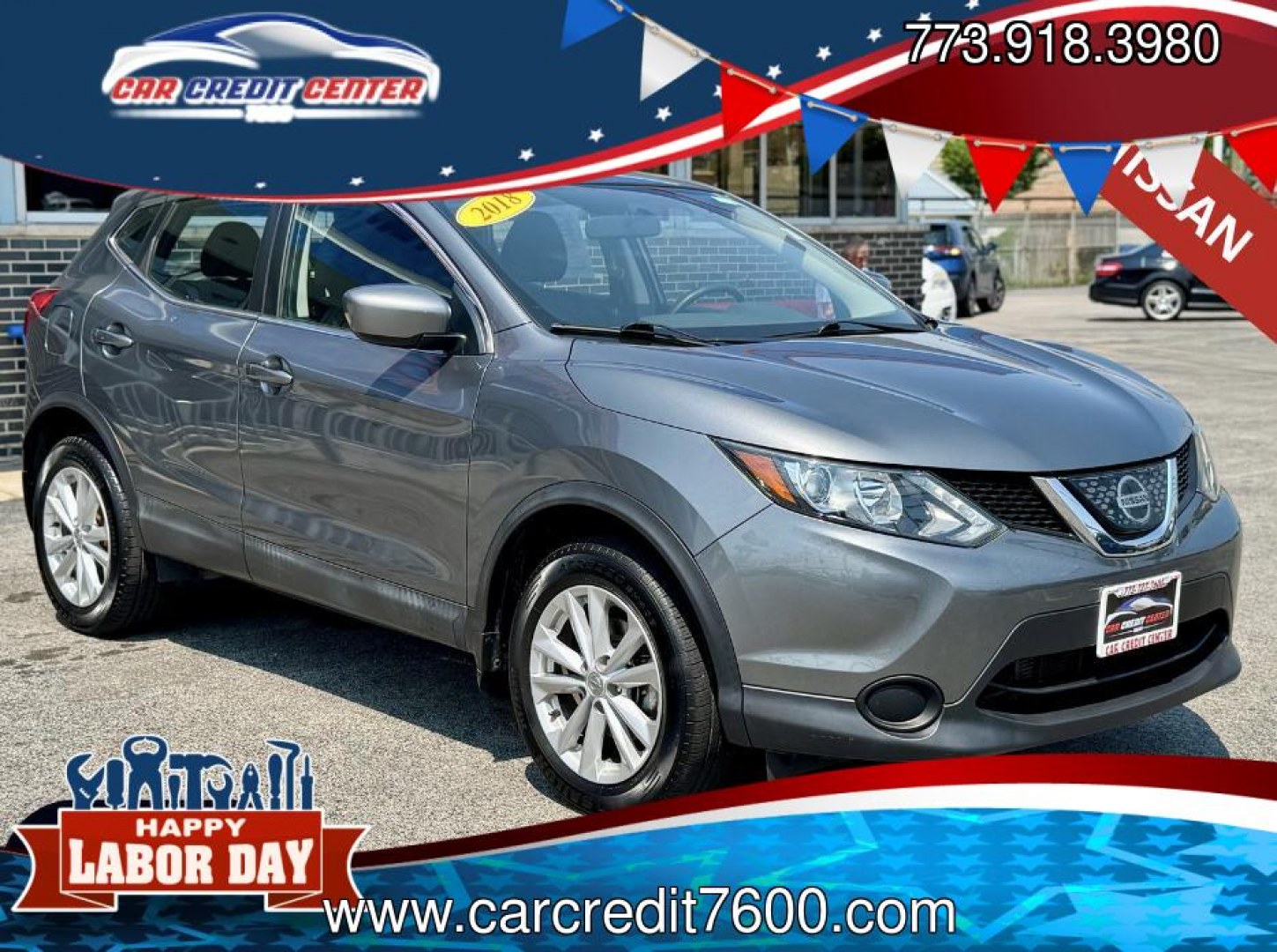 2018 GRAY Nissan Rogue Sport SL (JN1BJ1CPXJW) with an 2.0L L4 DOHC 16V engine, CVT transmission, located at 7600 S Western Ave., Chicago, IL, 60620, (773) 918-3980, 0.000000, 0.000000- Photo#0