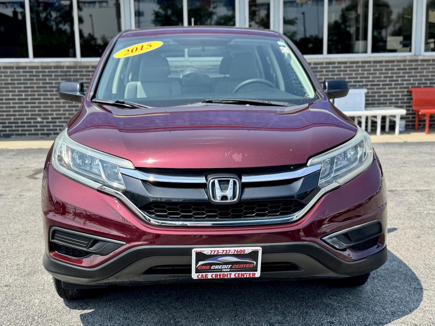 2015 RED Honda CR-V LX 4WD (5J6RM4H36FL) with an 2.4L L4 DOHC 16V engine, Continuously Variable Transmission transmission, located at 7600 S Western Ave., Chicago, IL, 60620, (773) 918-3980, 0.000000, 0.000000 - Photo#1