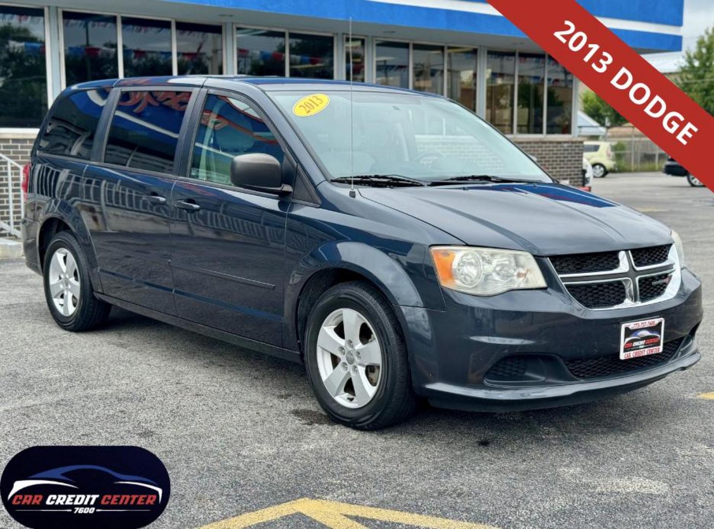 2013 BLUE Dodge Grand Caravan SE (2C4RDGBG9DR) with an 3.6L V6 DOHC 24V engine, 6-Speed Automatic transmission, located at 7600 S Western Ave., Chicago, IL, 60620, (773) 918-3980, 0.000000, 0.000000 - Photo#0