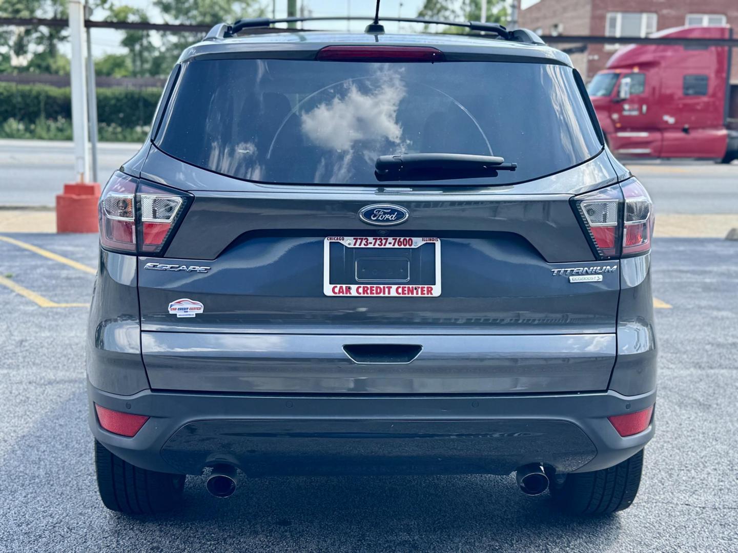 2017 GRAY Ford Escape Titanium FWD (1FMCU0J90HU) with an 2.0L L4 DOHC 16V engine, 6A transmission, located at 7600 S Western Ave., Chicago, IL, 60620, (773) 918-3980, 0.000000, 0.000000 - Photo#3