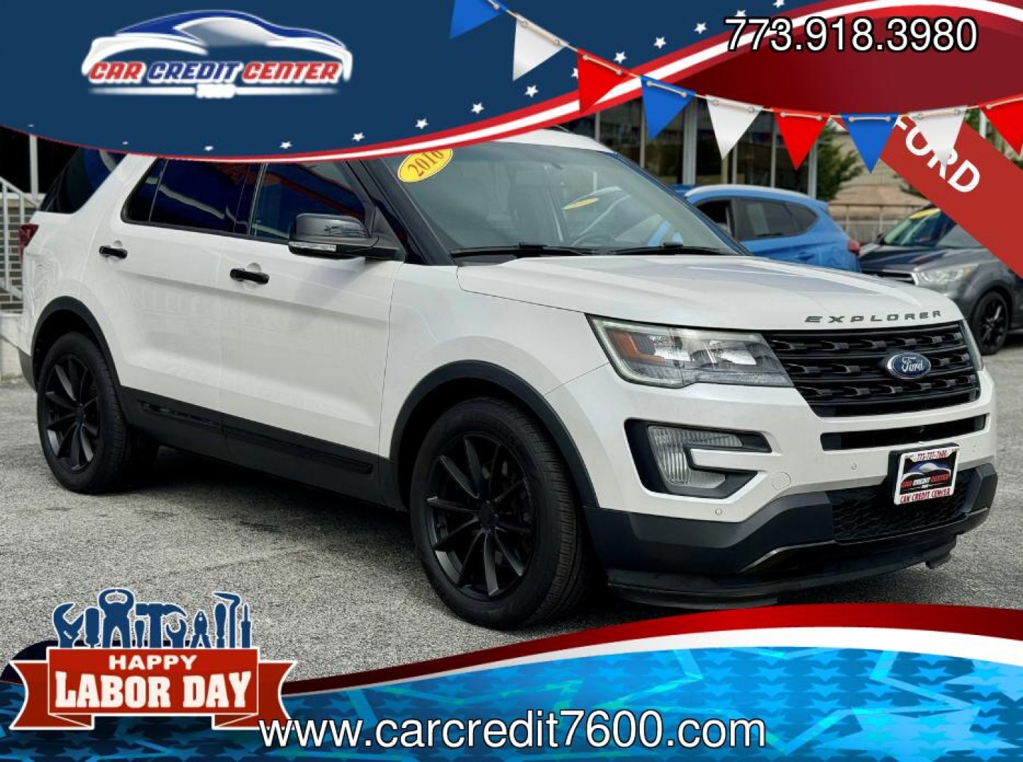 2016 WHITE Ford Explorer Sport 4WD (1FM5K8GT6GG) with an 3.5L V6 DOHC 24V engine, 6-Speed Automatic transmission, located at 7600 S Western Ave., Chicago, IL, 60620, (773) 918-3980, 0.000000, 0.000000- Photo#0