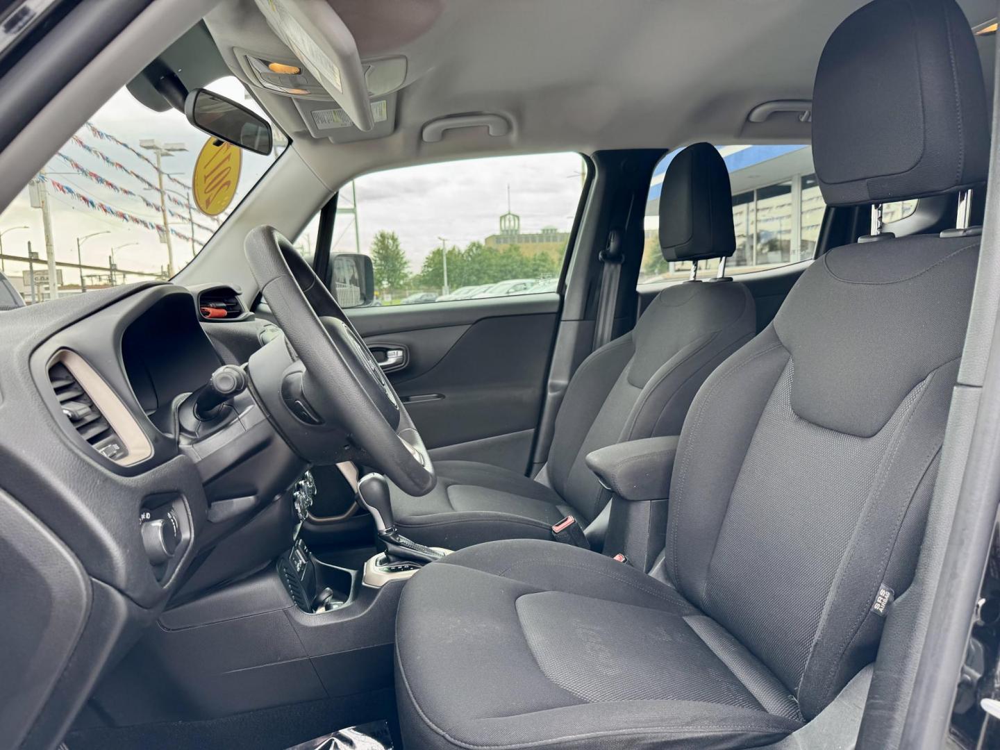 2017 BLACK Jeep Renegade Sport FWD (ZACCJAAB2HP) with an 2.4L L4 DOHC 16V engine, 6M transmission, located at 7600 S Western Ave., Chicago, IL, 60620, (773) 918-3980, 0.000000, 0.000000 - Photo#7