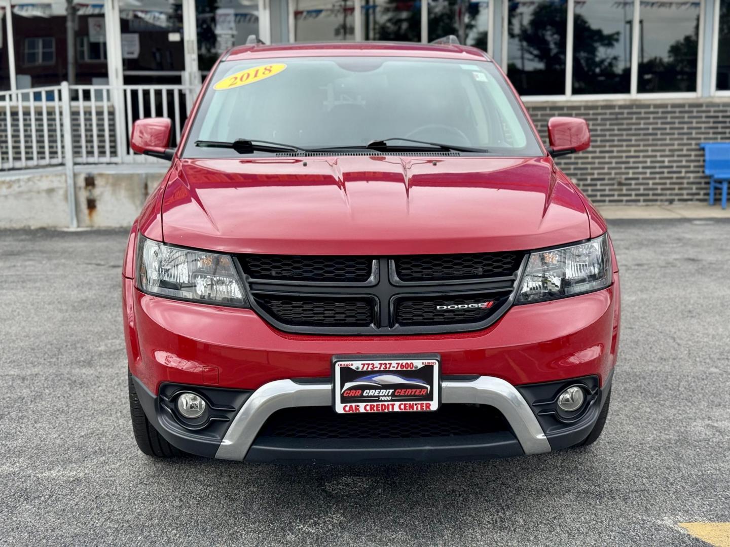 2018 RED Dodge Journey Crossroad FWD (3C4PDCGG5JT) with an 3.6L V6 DOHC 24V engine, 4A transmission, located at 7600 S Western Ave., Chicago, IL, 60620, (773) 918-3980, 0.000000, 0.000000 - Photo#1
