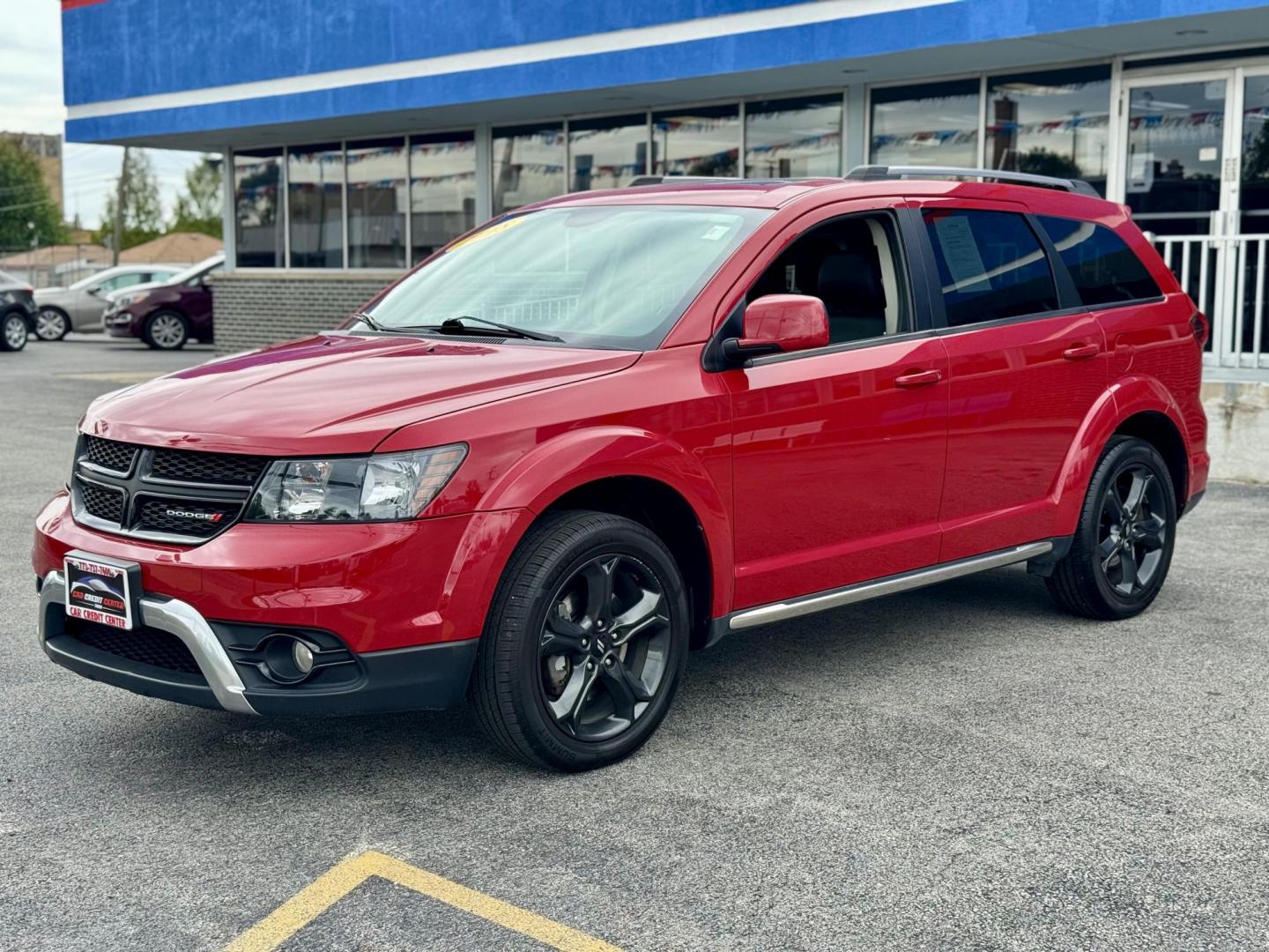 2018 RED Dodge Journey Crossroad FWD (3C4PDCGG5JT) with an 3.6L V6 DOHC 24V engine, 4A transmission, located at 7600 S Western Ave., Chicago, IL, 60620, (773) 918-3980, 0.000000, 0.000000 - Photo#2